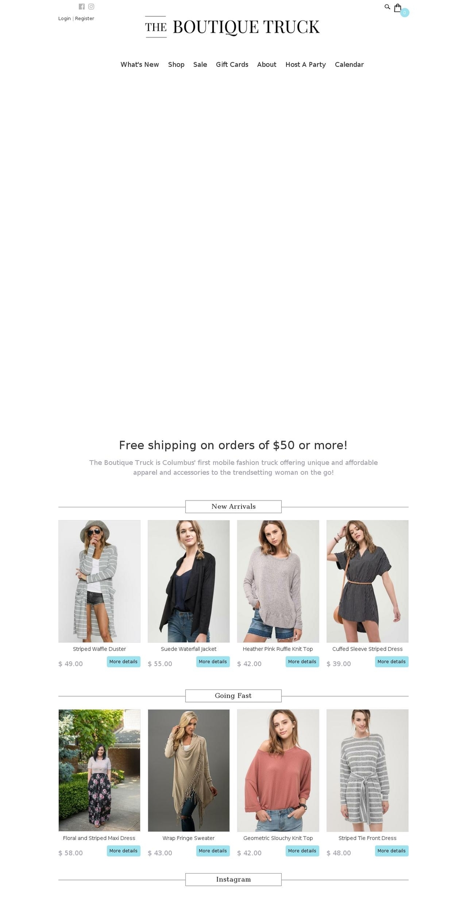 boutiquetruck.com — Shopify storefront screenshot