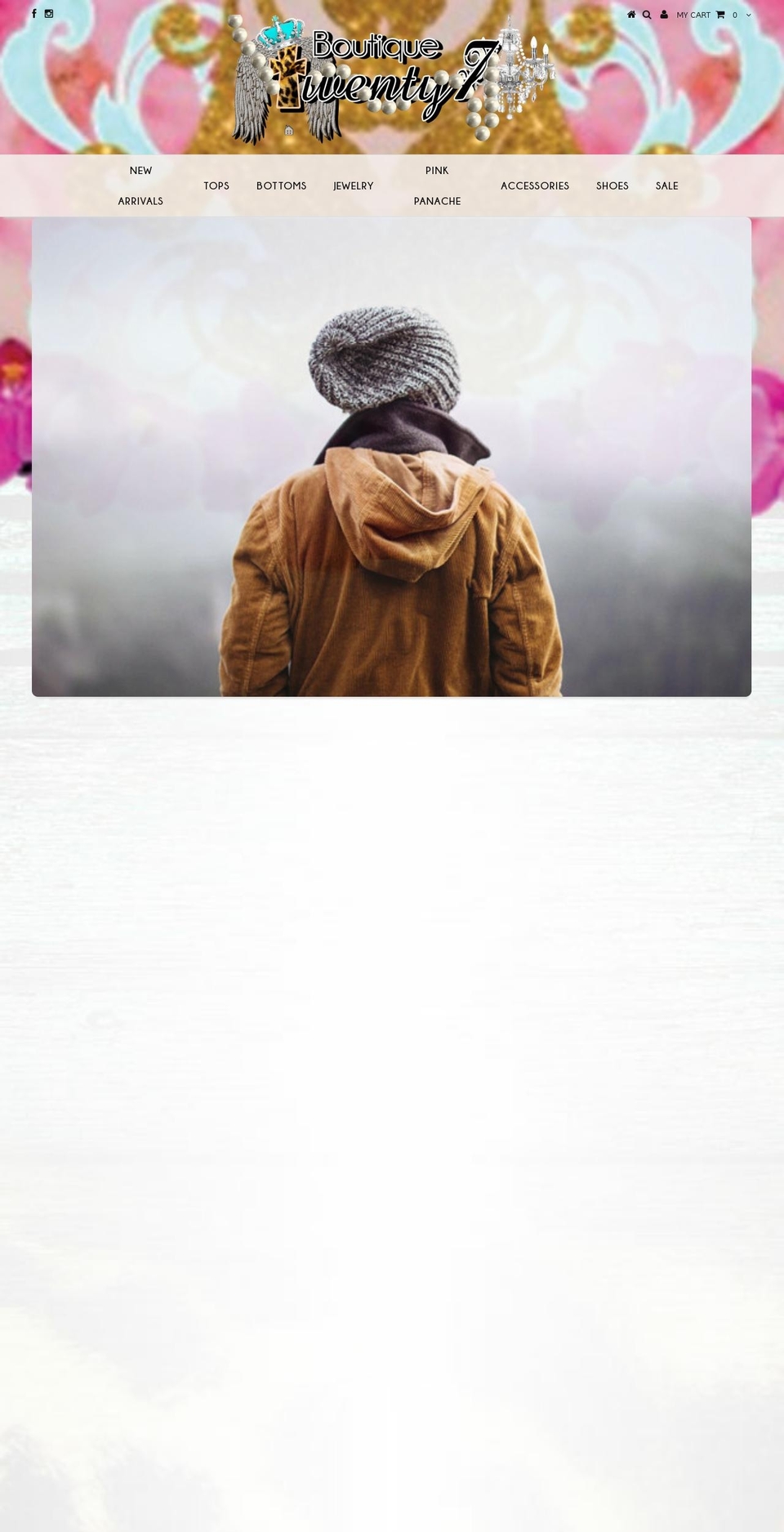 B27 - custom Shopify theme site example boutiquetwentyseven.com