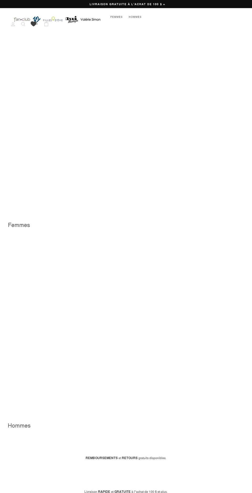 boutiquevaleriesimon.com shopify website screenshot