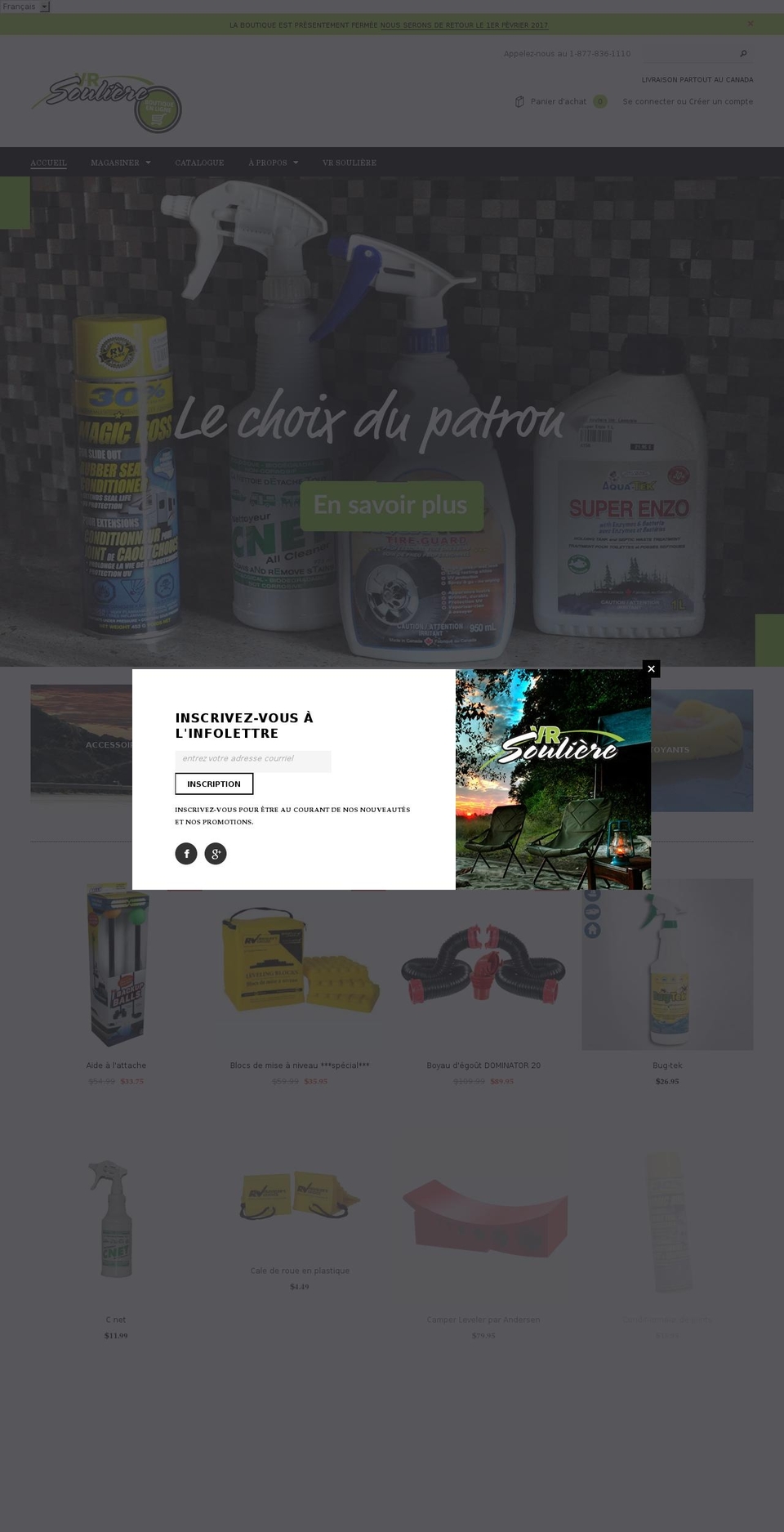 boutiquevrsouliere.com shopify website screenshot