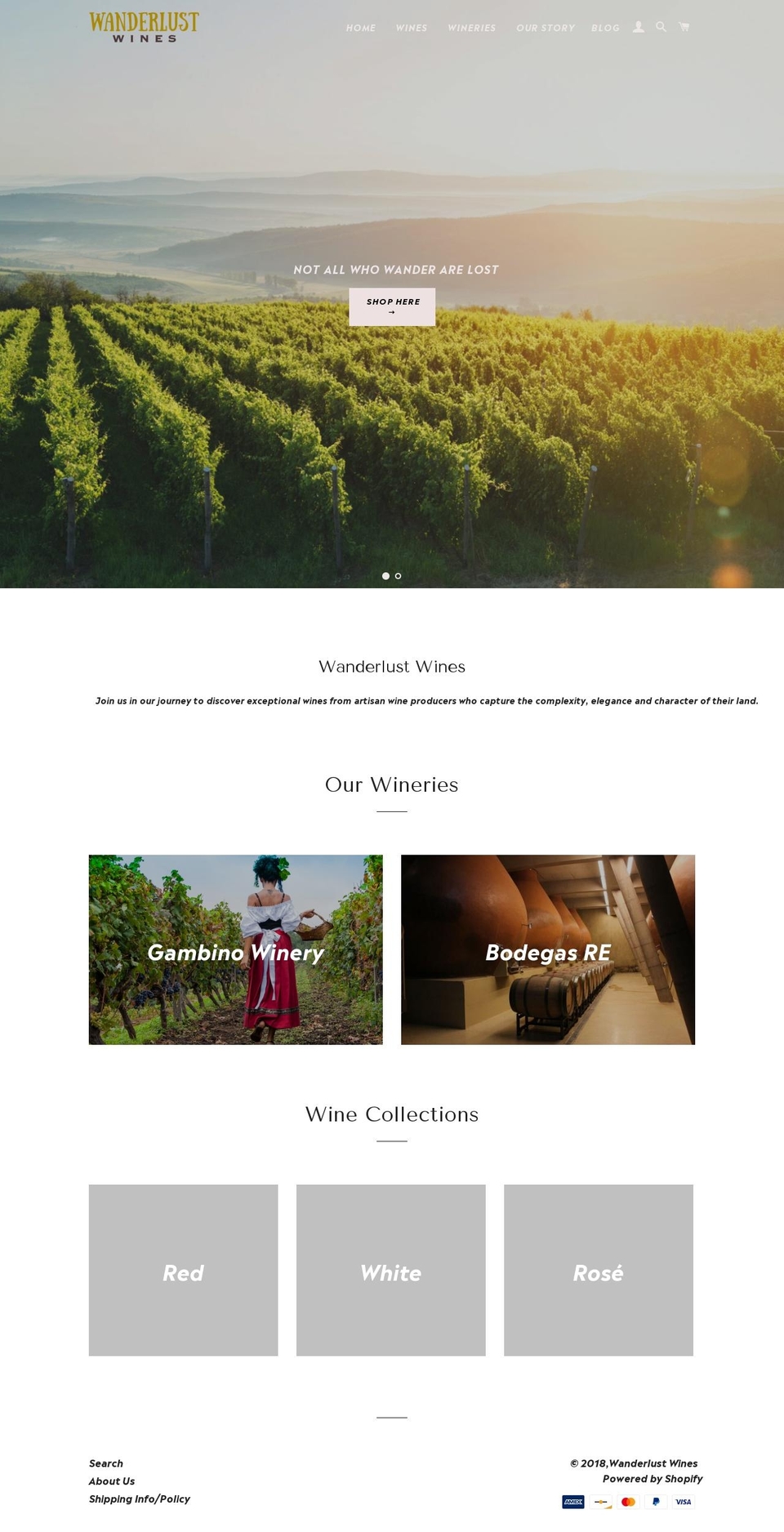 boutiquewines-us.com — Shopify storefront screenshot