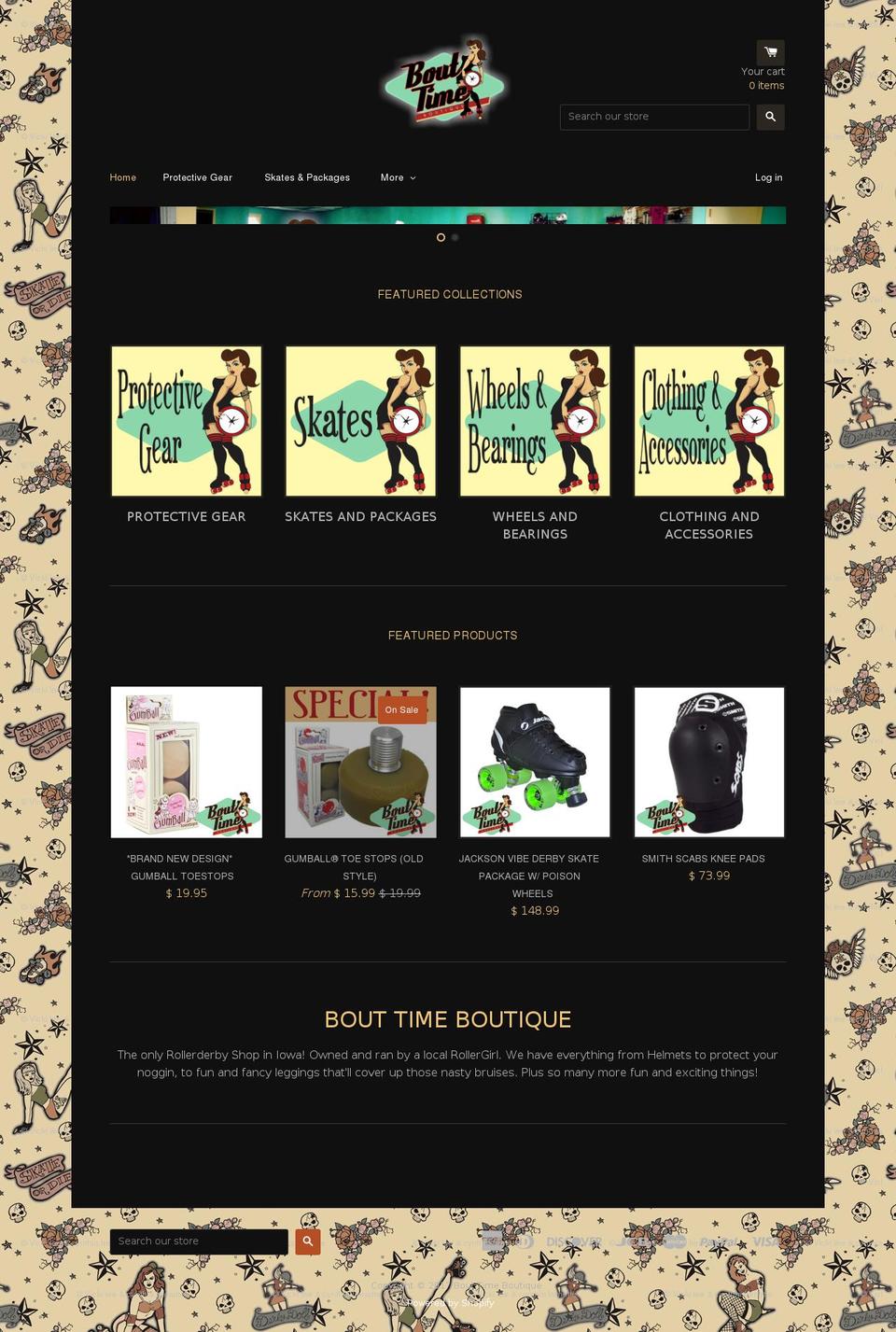 bouttimeboutique.com shopify website screenshot