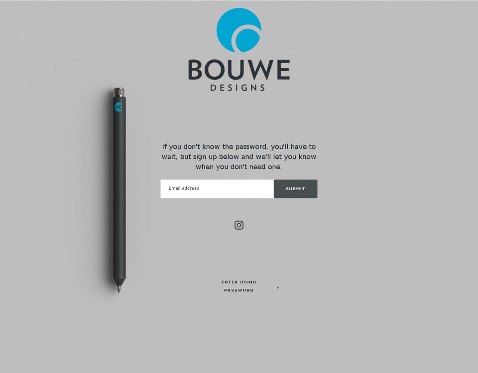 bouwedesign.com — Shopify storefront screenshot