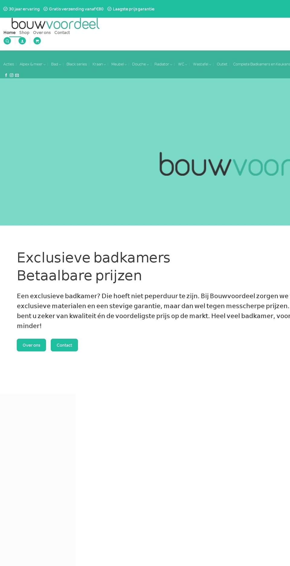 YourStore Shopify theme site example bouwvoordeel.com