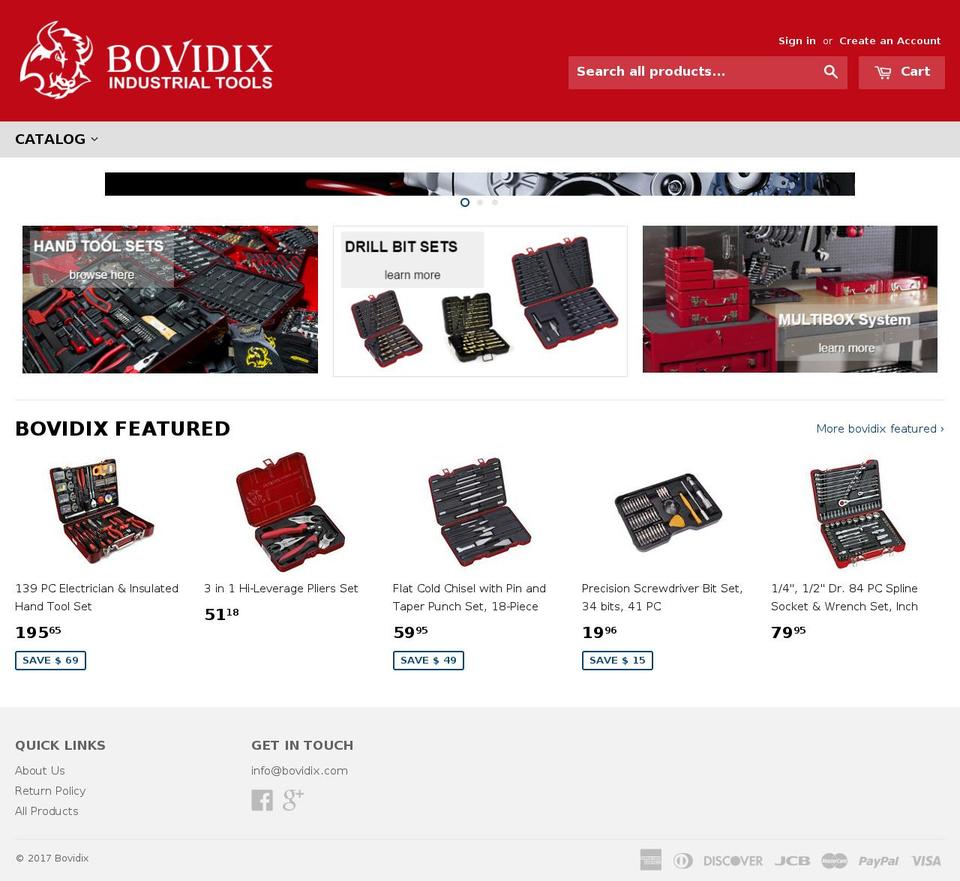 bovidix.com shopify website screenshot