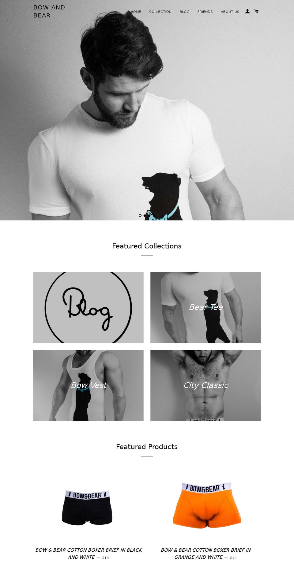 bowandbear.co.uk shopify website screenshot