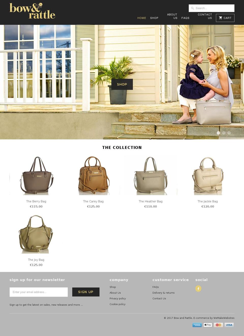 bowandrattle.com shopify website screenshot