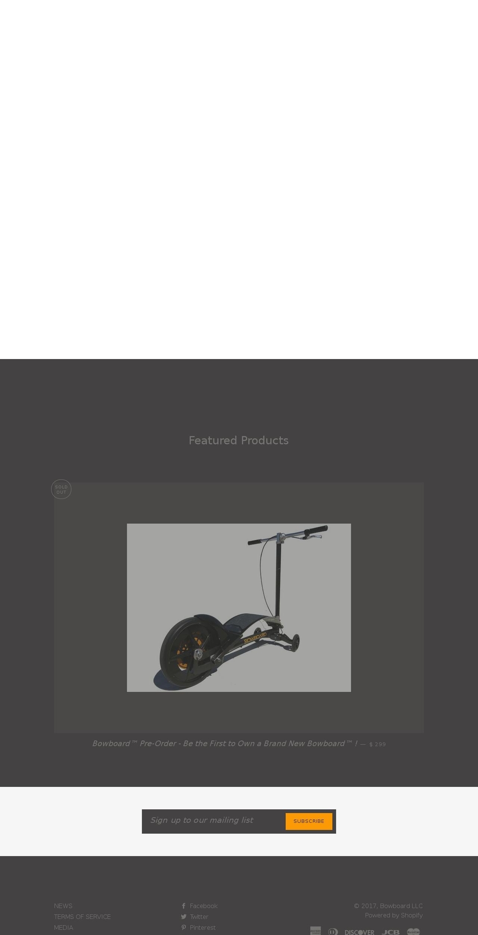 bowboards.com shopify website screenshot