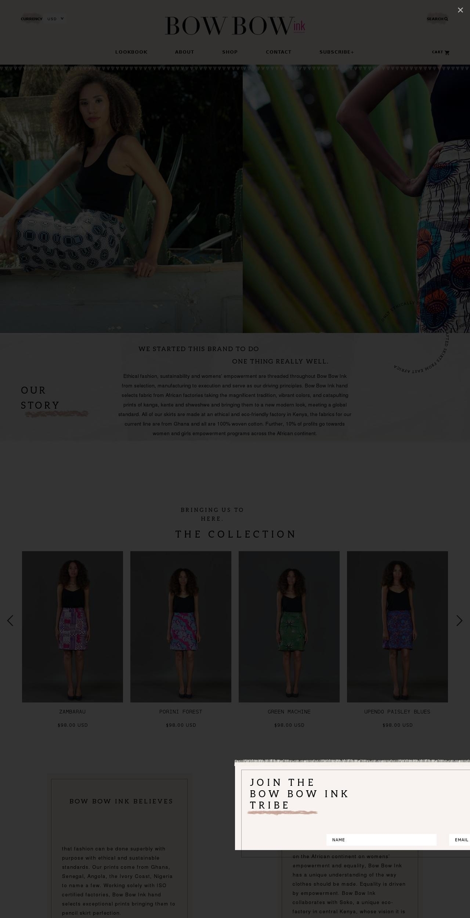 bowbowink.com shopify website screenshot