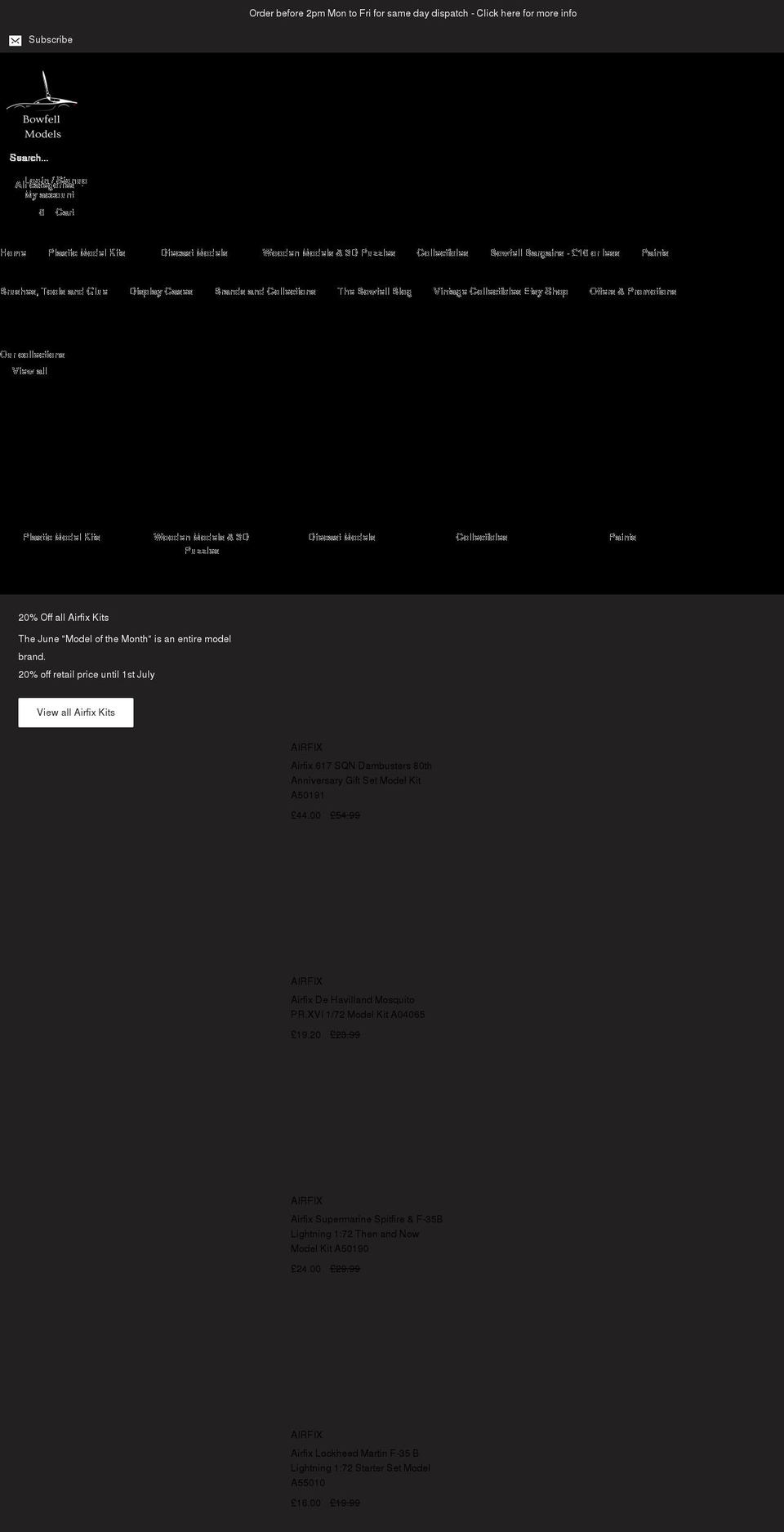 bowfellmodels.com shopify website screenshot