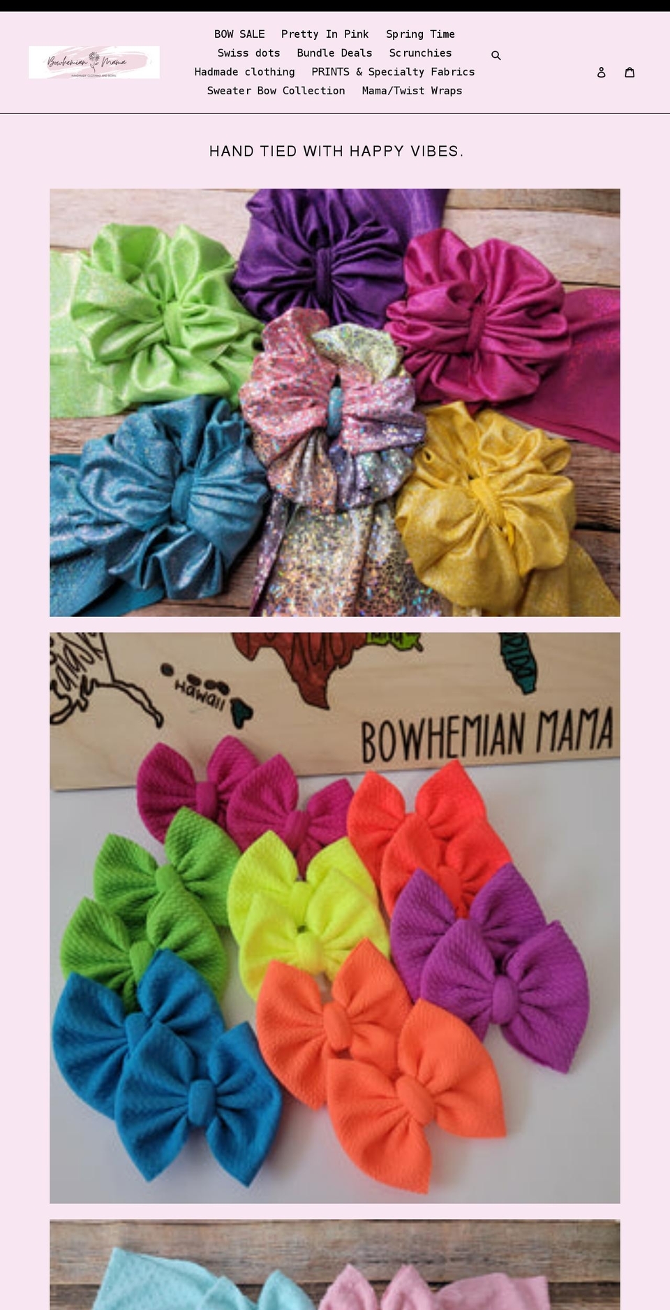 bowhemianmama.com shopify website screenshot