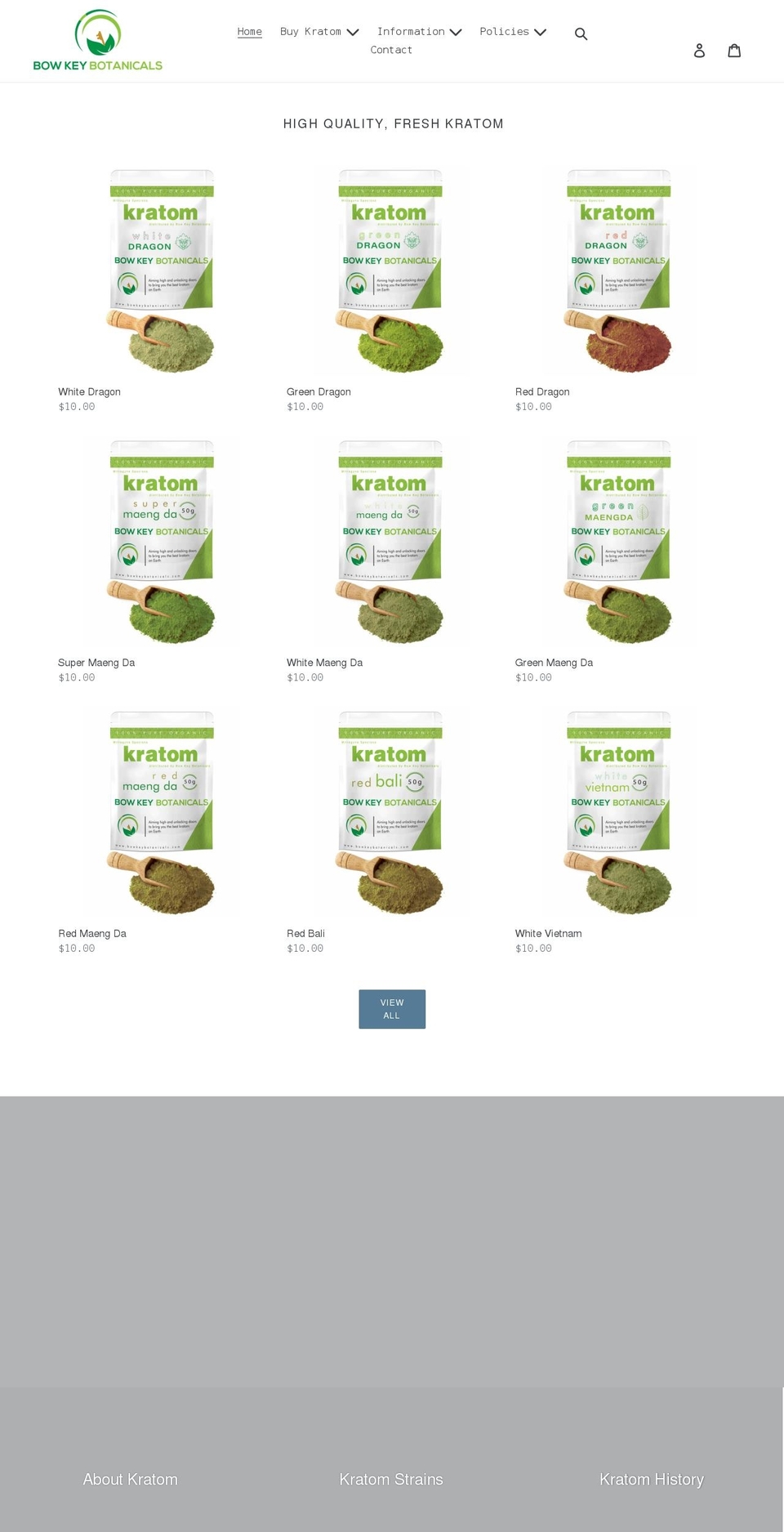 bowkeybotanicals.com shopify website screenshot