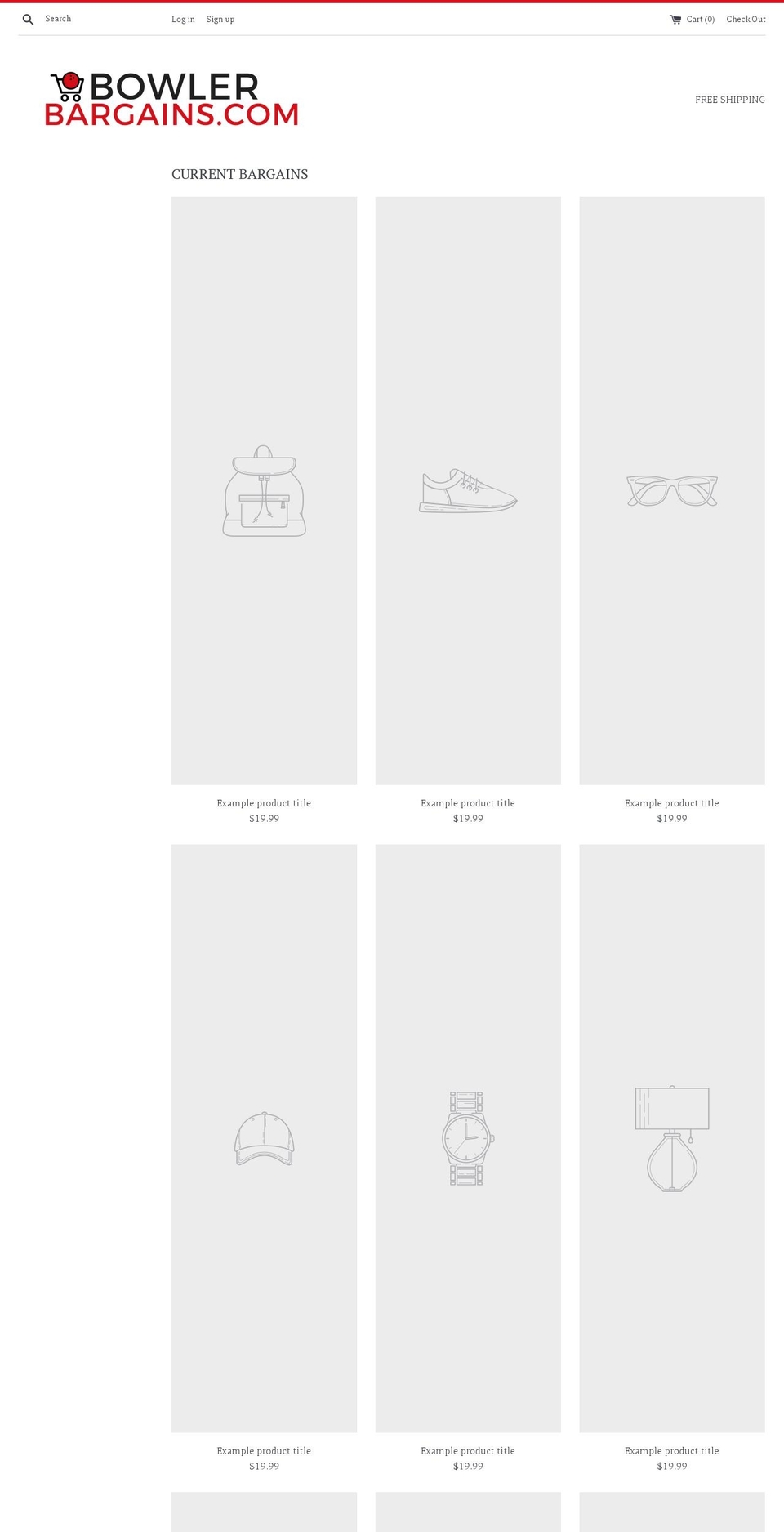 bowlerbargains.com shopify website screenshot