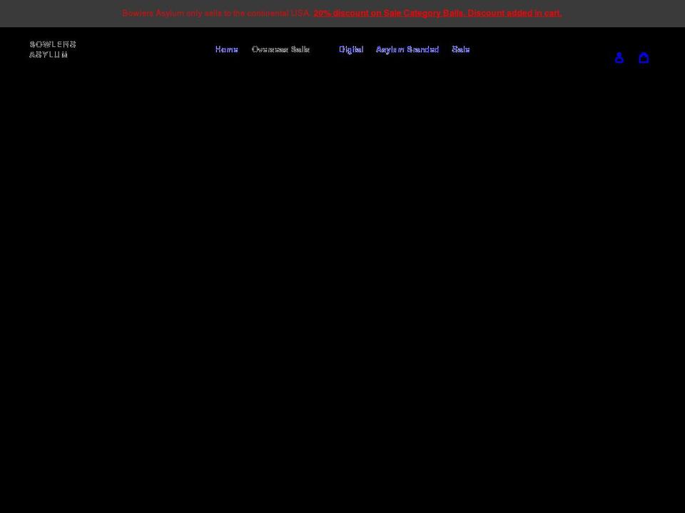 bowlersasylum.com shopify website screenshot
