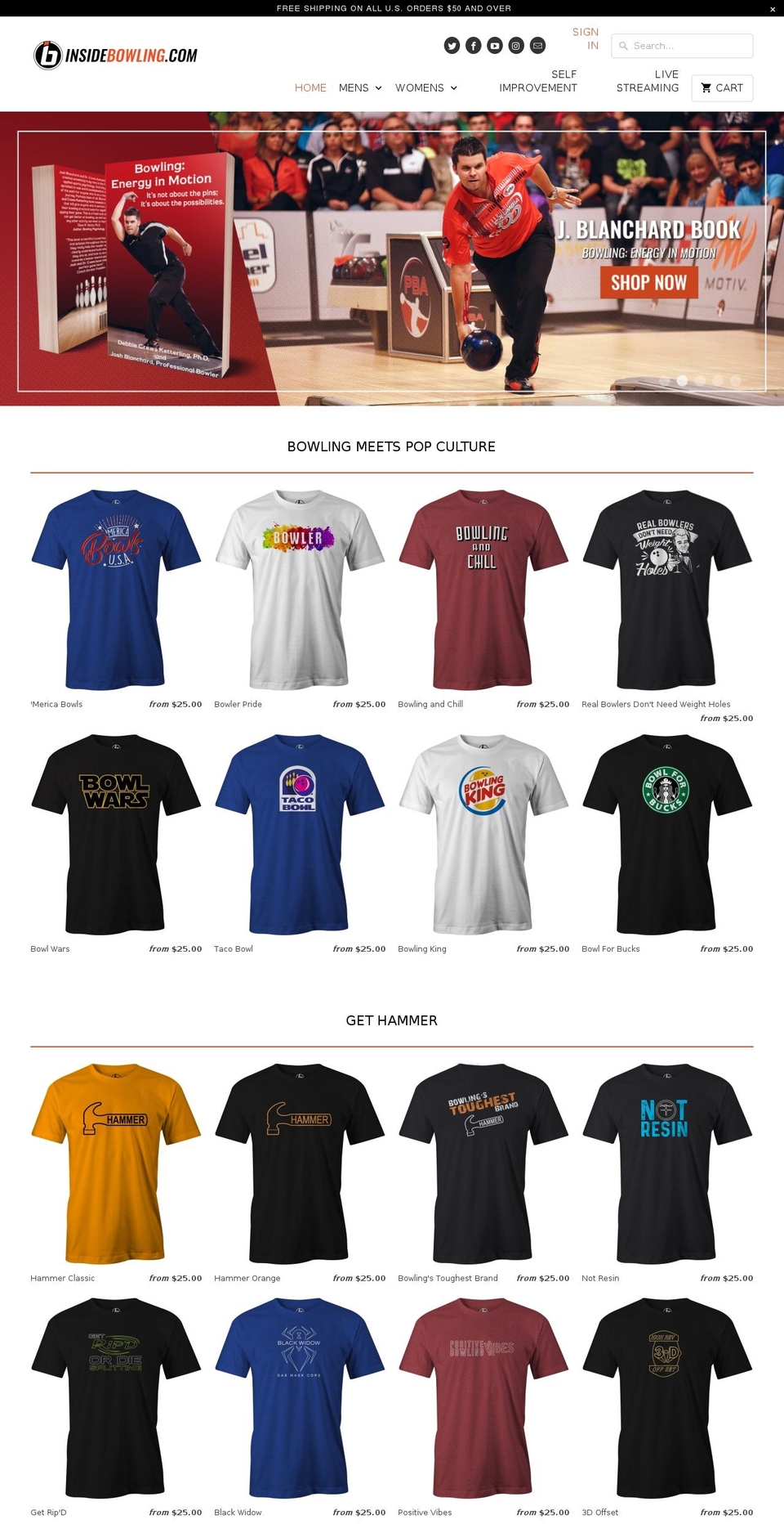 bowlingarguments.com — Shopify storefront screenshot