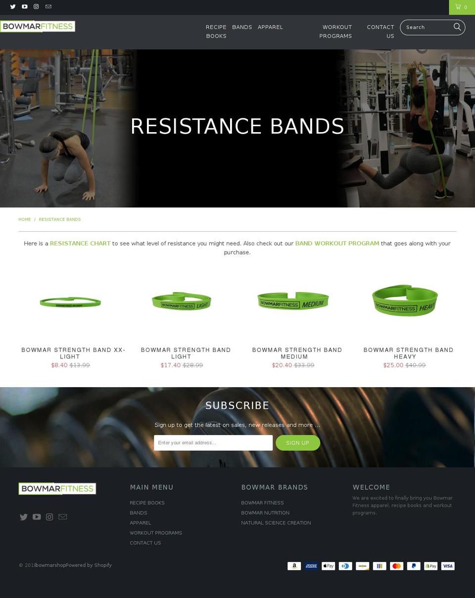 bowmarbands.com shopify website screenshot