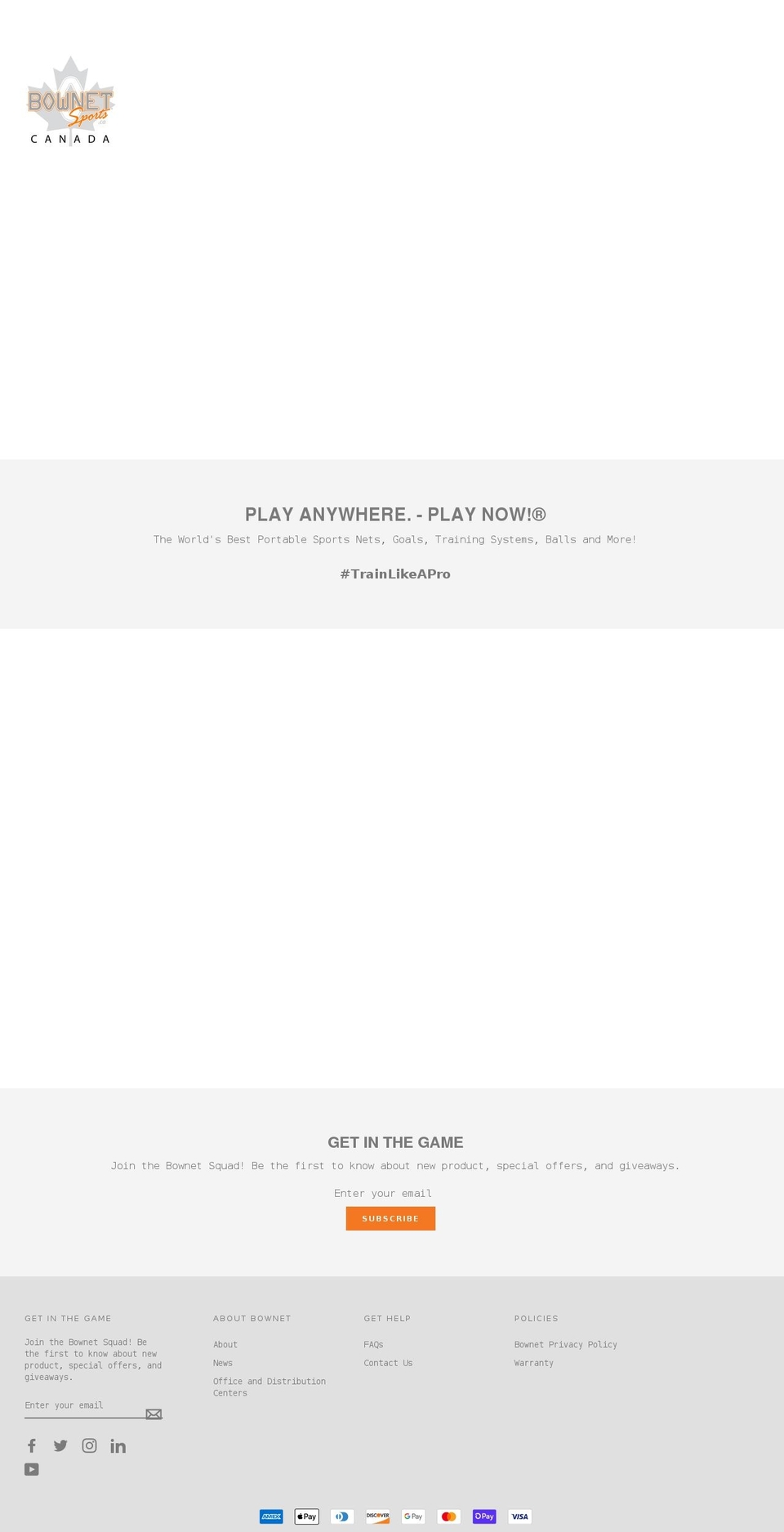bownetsports.ca shopify website screenshot