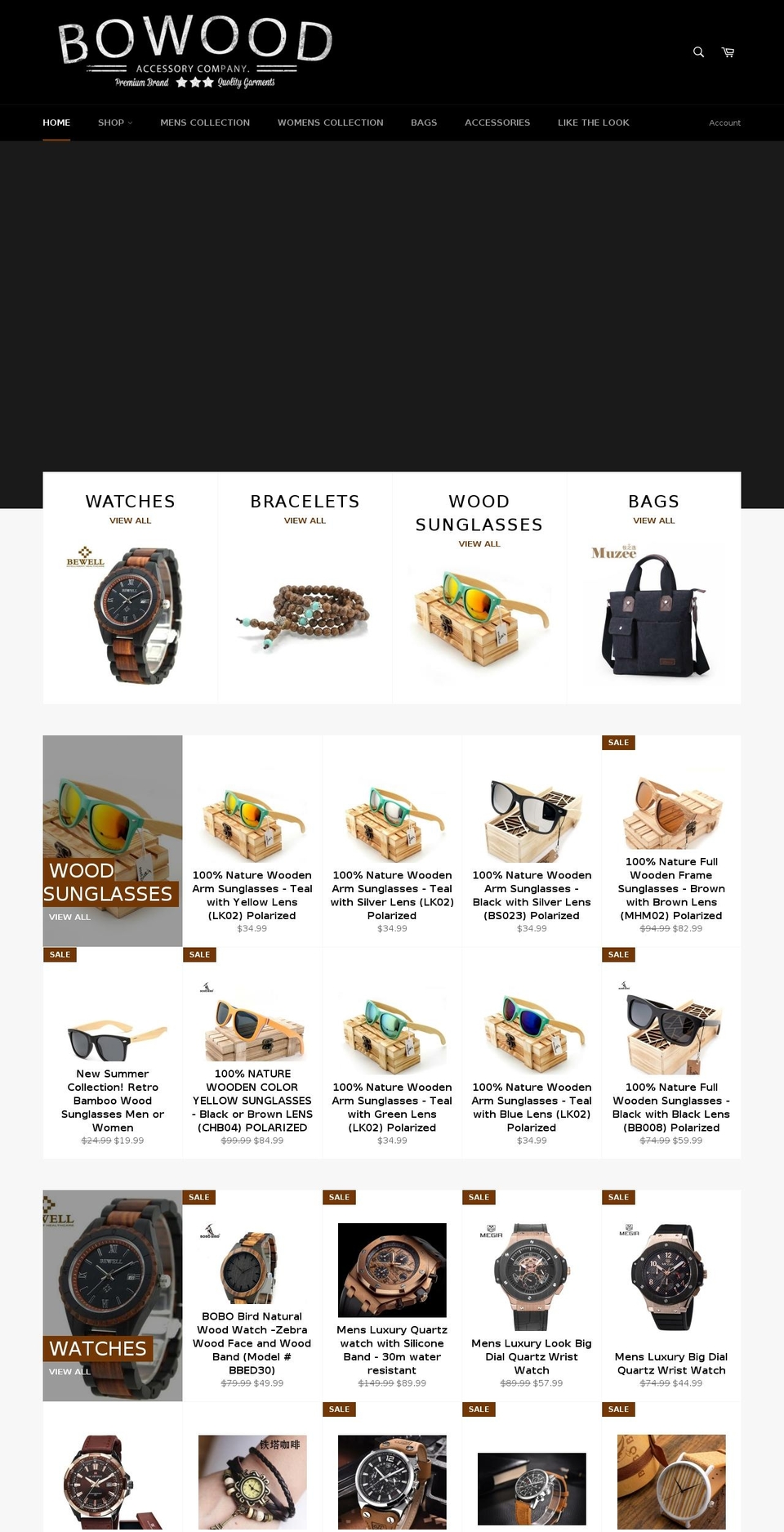 bowoodaccessories.com — Shopify storefront screenshot