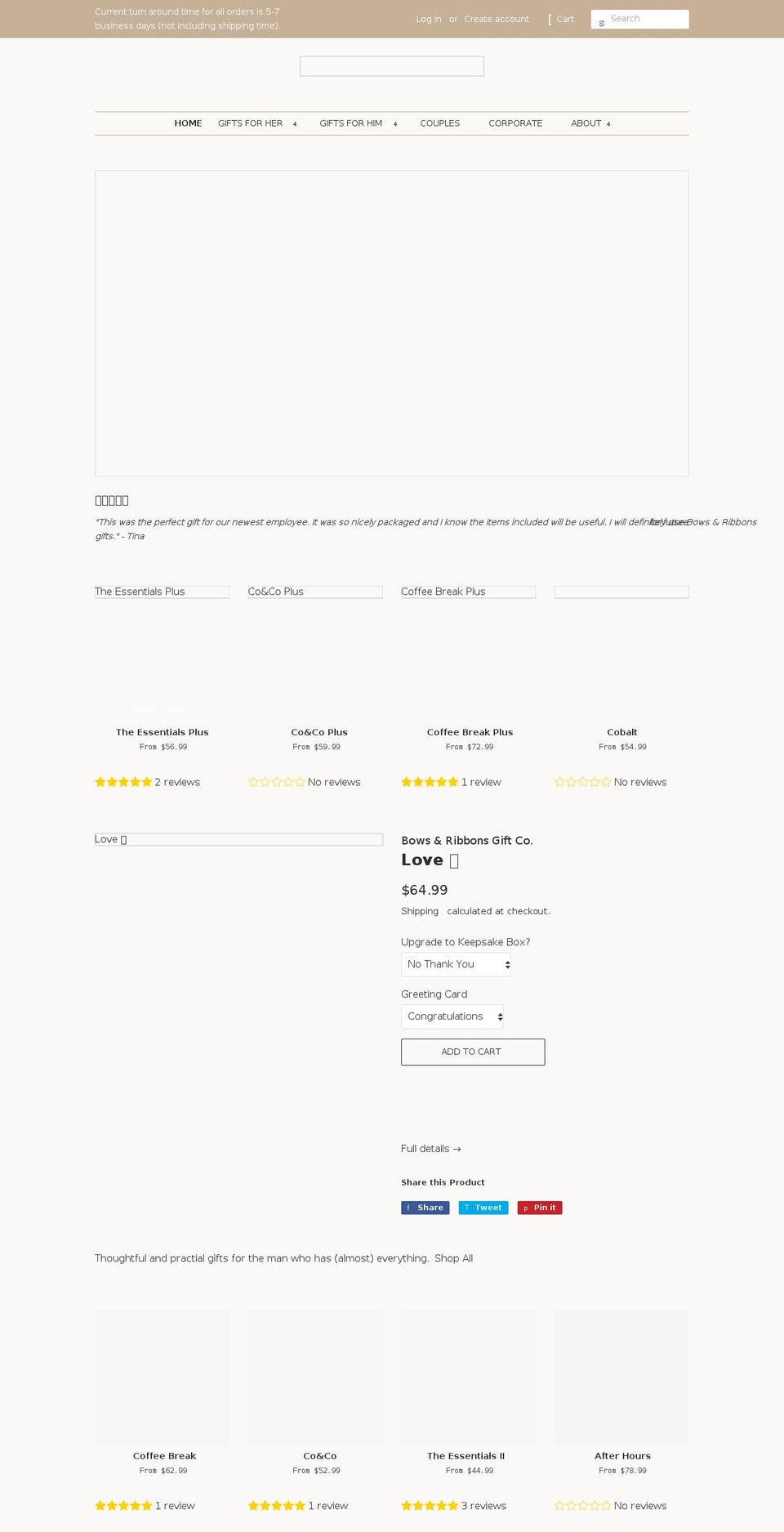 bowsandribbons.com shopify website screenshot