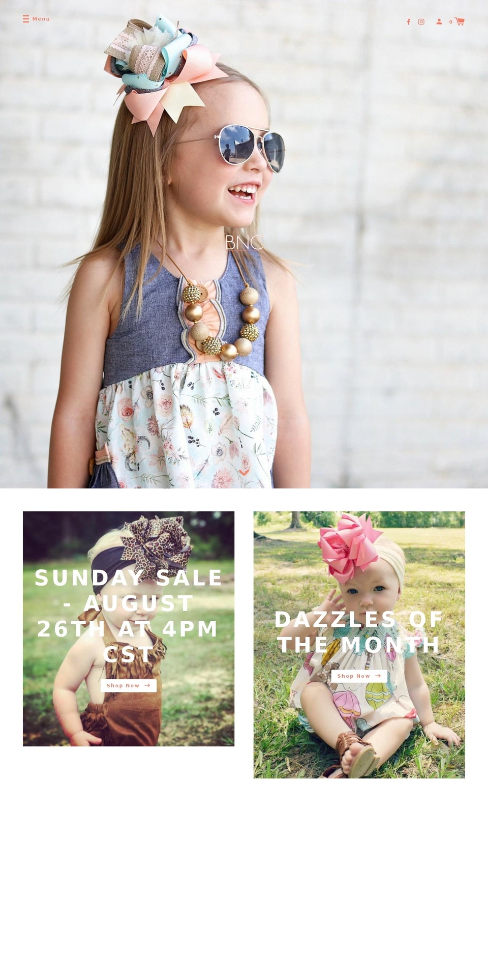 bowsncurls.com shopify website screenshot