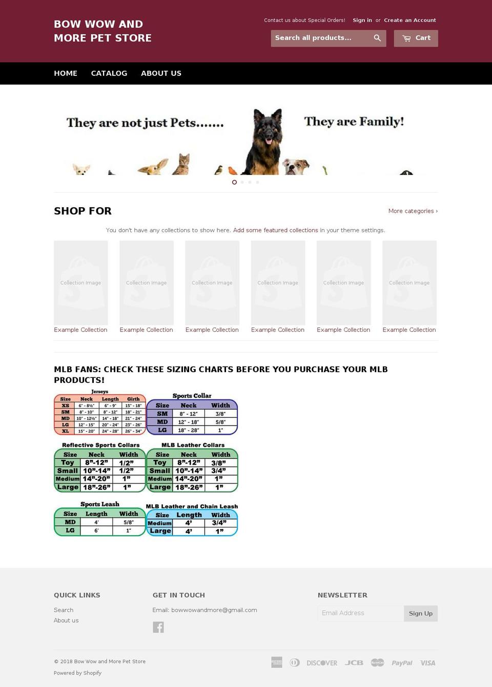 bowwowandmore.com — Shopify storefront screenshot