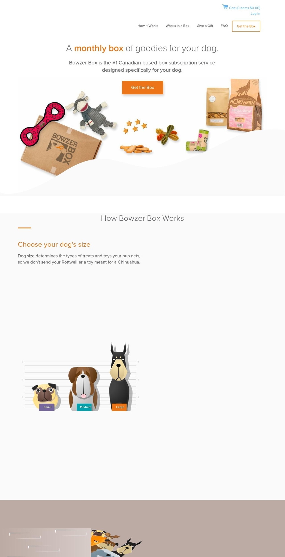 bowzerbox.com — Shopify storefront screenshot