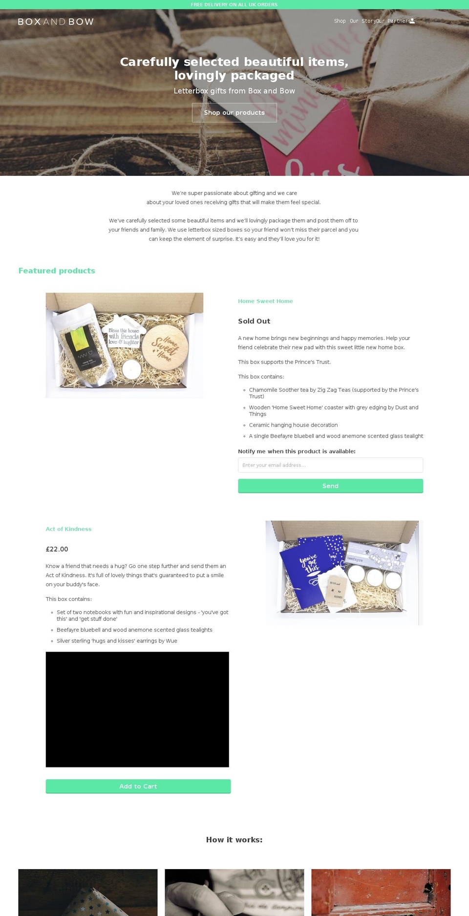 box-and-bow.com shopify website screenshot
