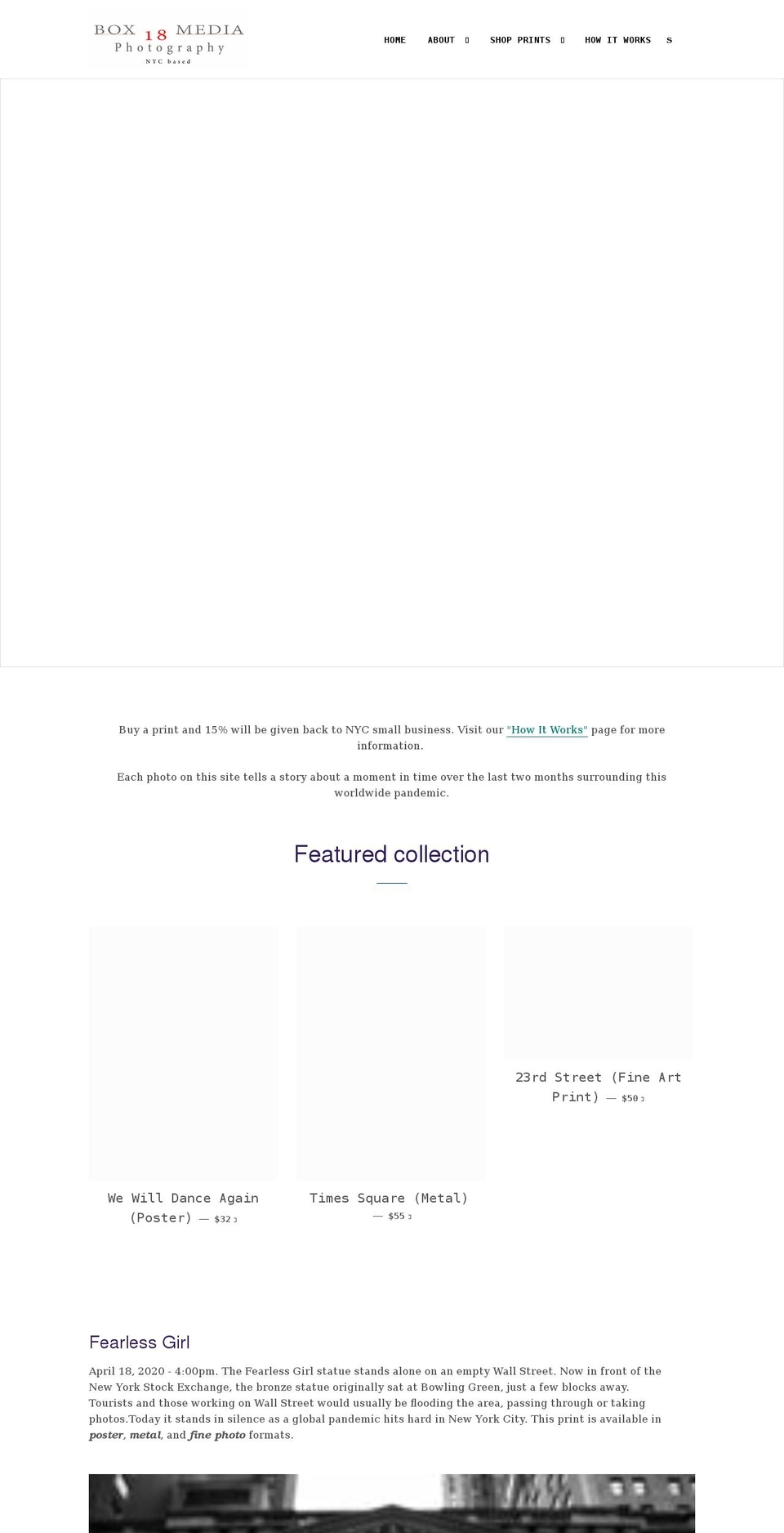 box18photo.com shopify website screenshot