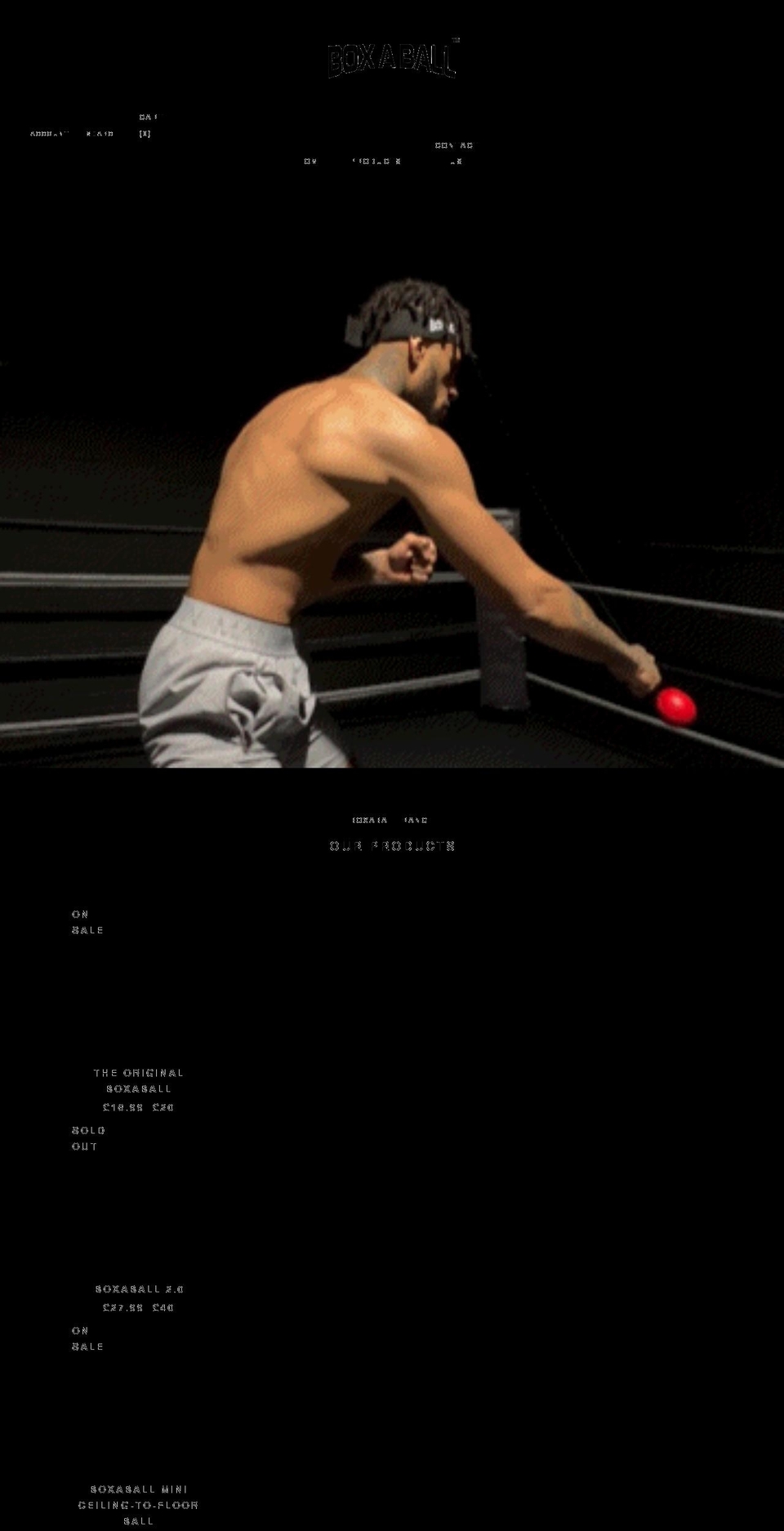 boxaball.com shopify website screenshot