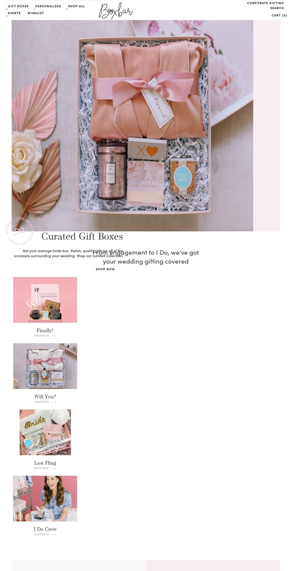 boxbarphilly.com shopify website screenshot