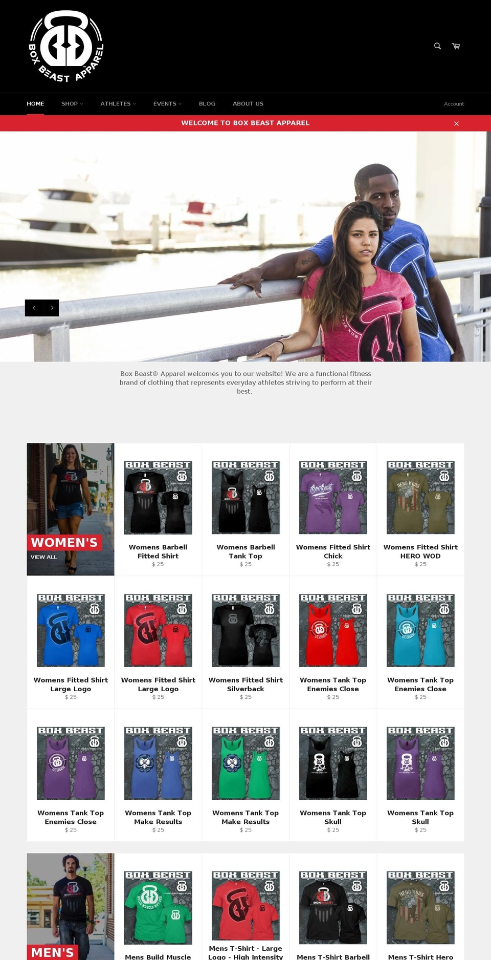 boxbeastapparel.com shopify website screenshot