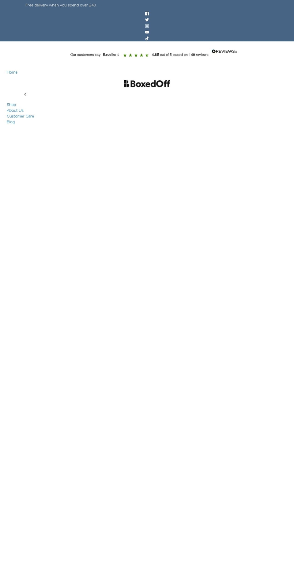 boxed-off.com shopify website screenshot