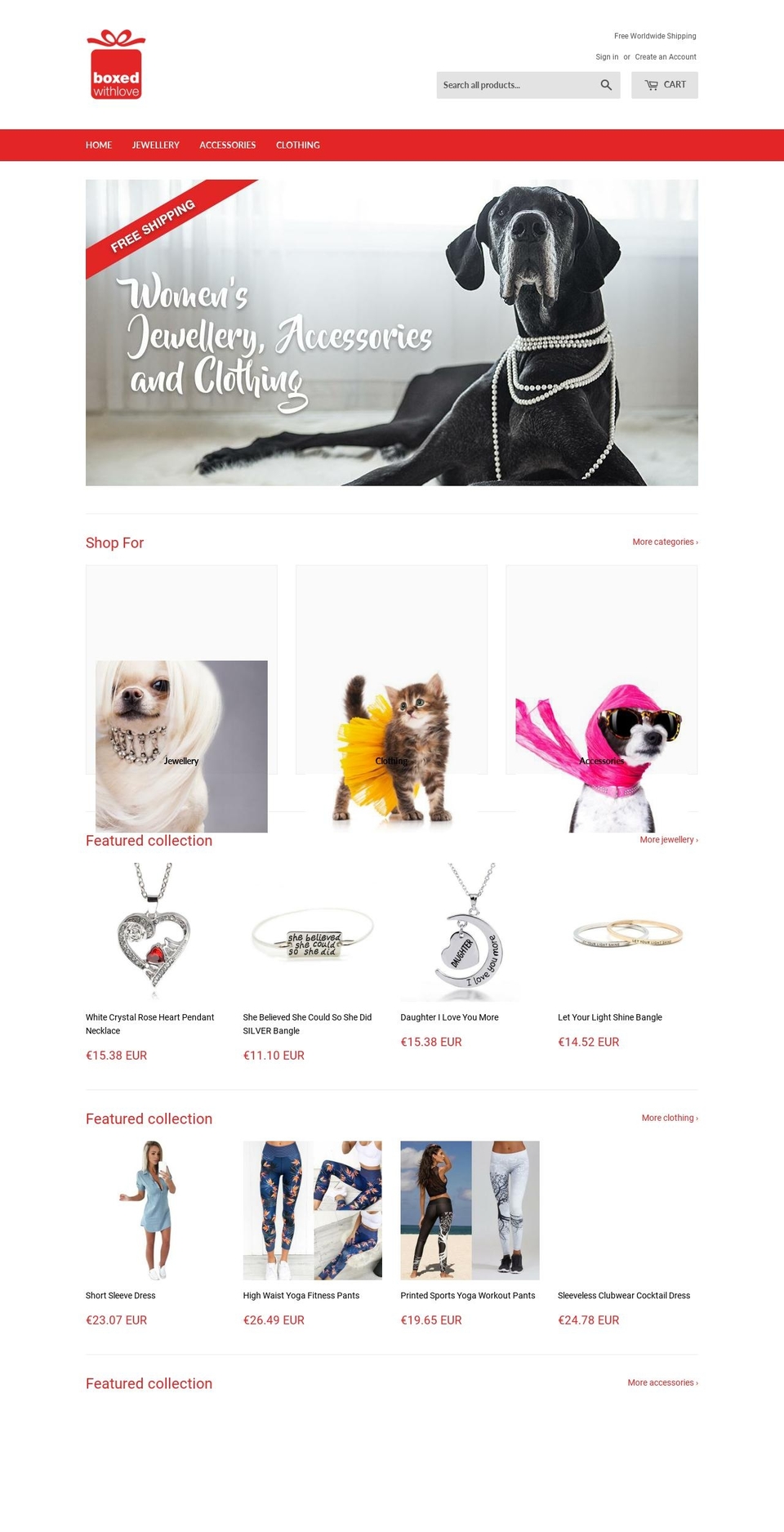 boxedwithlove.com.au shopify website screenshot