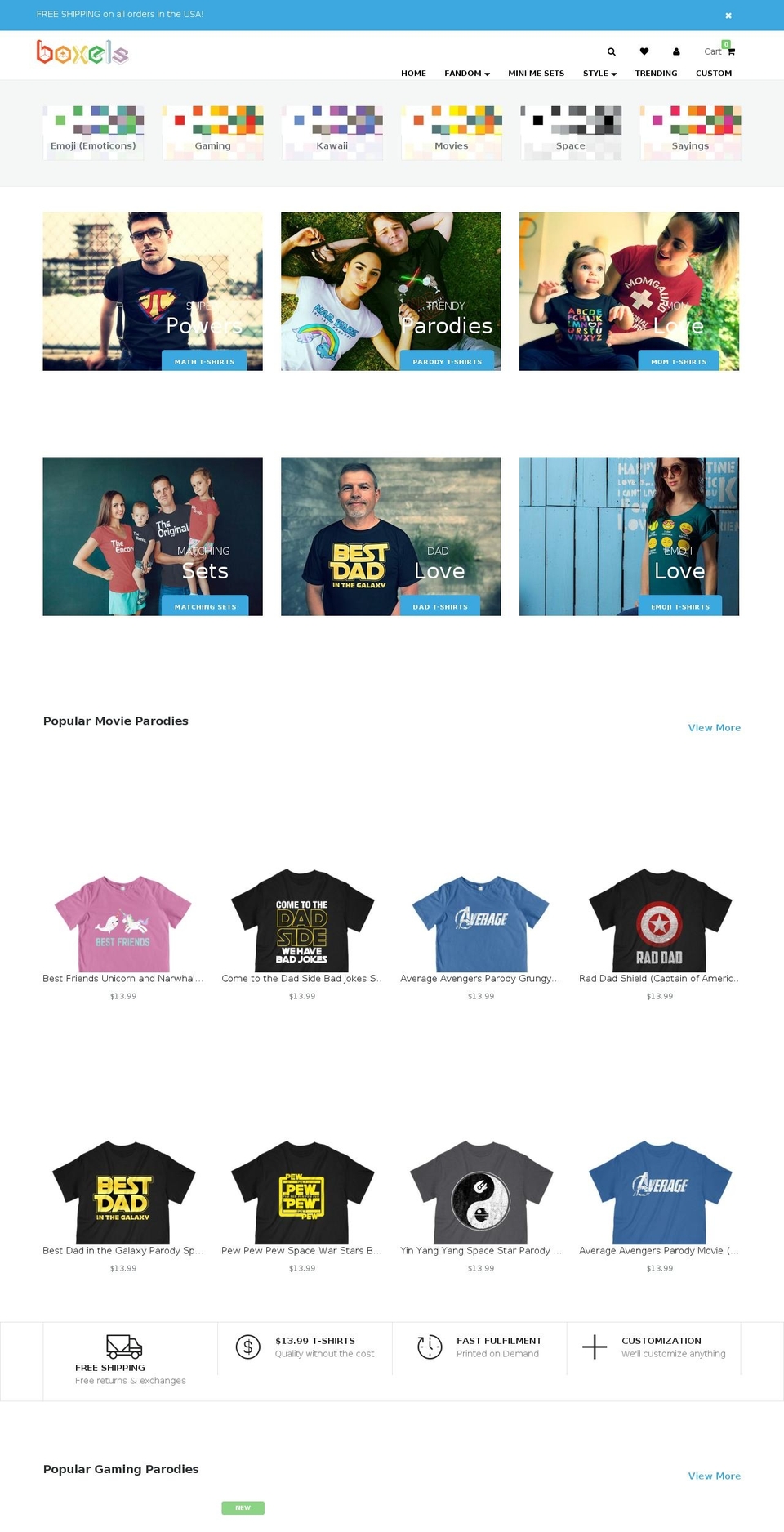 teeperfect-home6 Shopify theme site example boxels.com