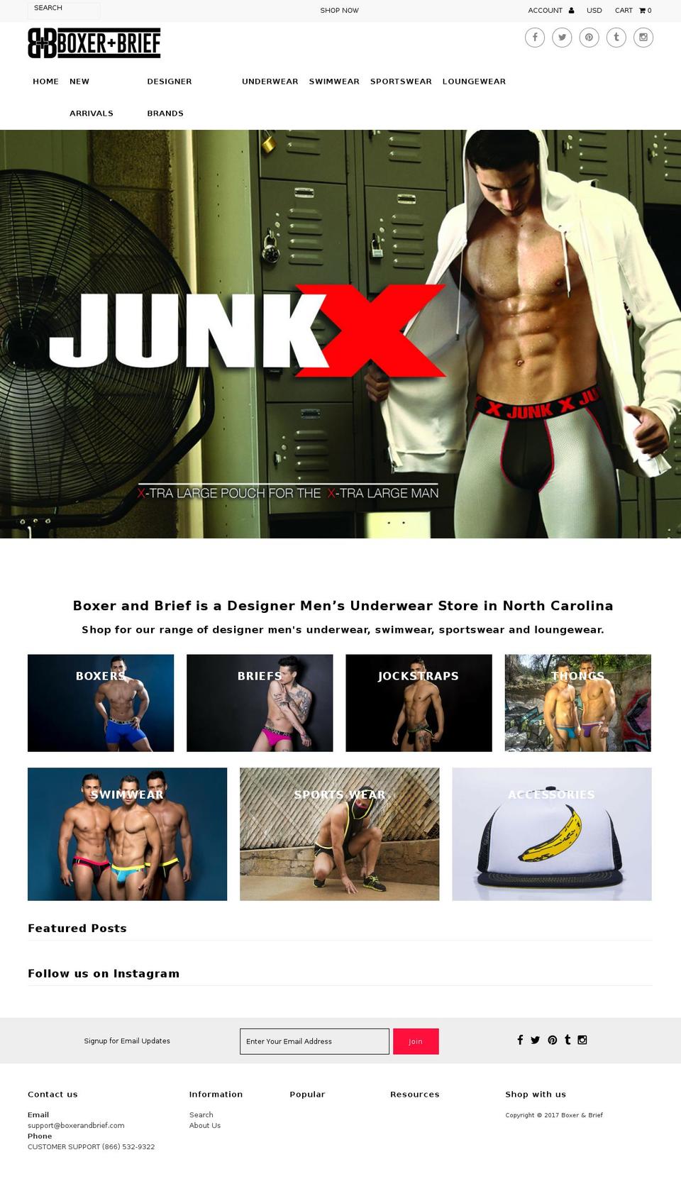 boxerandbrief.com shopify website screenshot