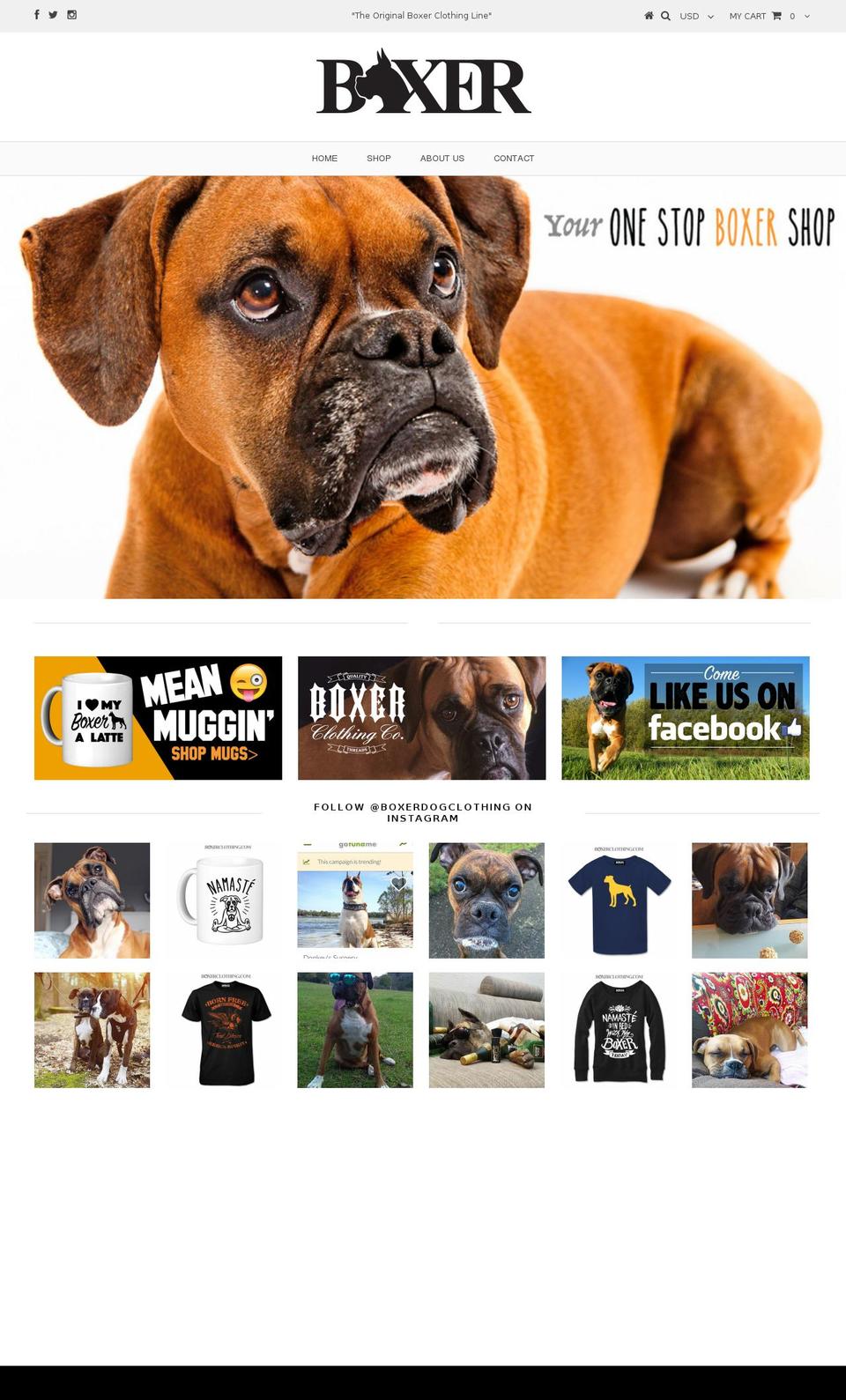 boxerclothing.com shopify website screenshot