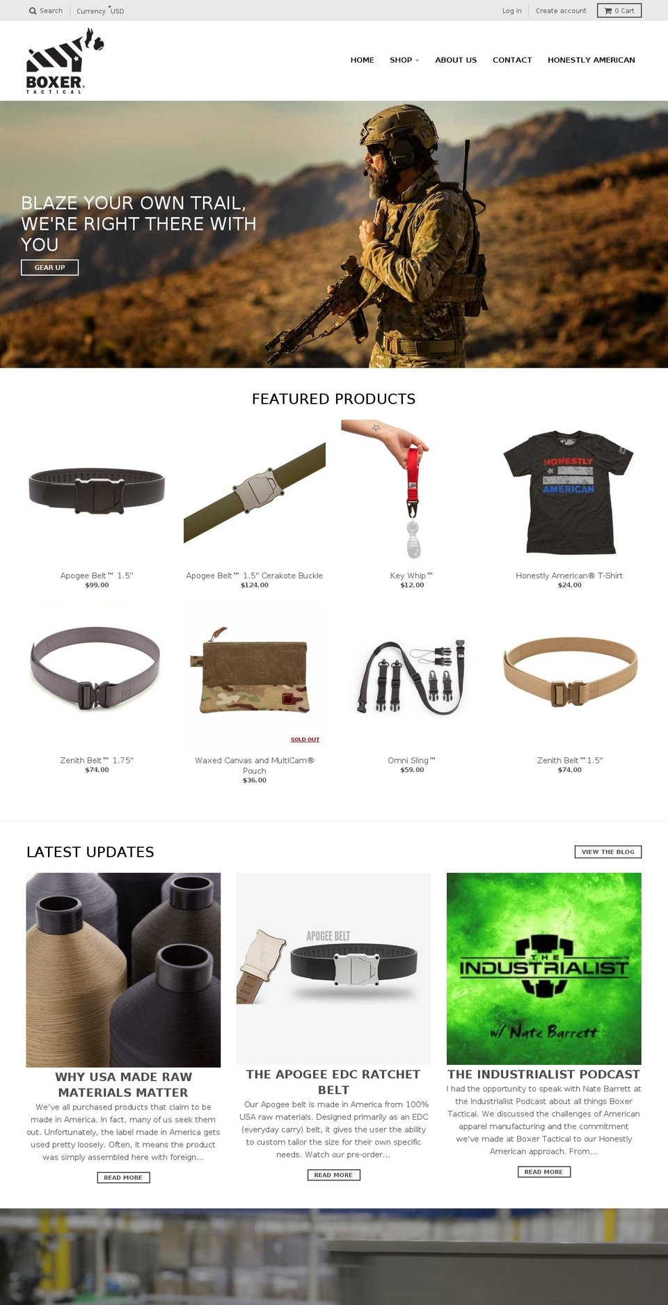 boxerout.com — Shopify storefront screenshot