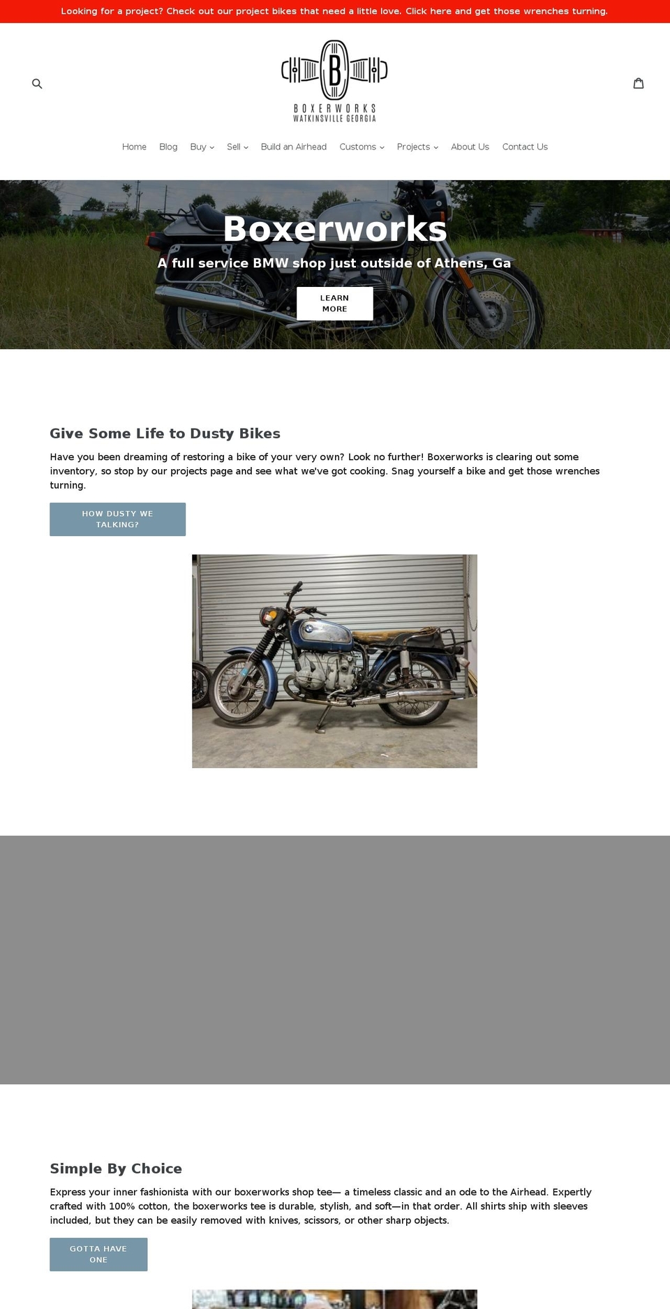 boxerworks.info shopify website screenshot