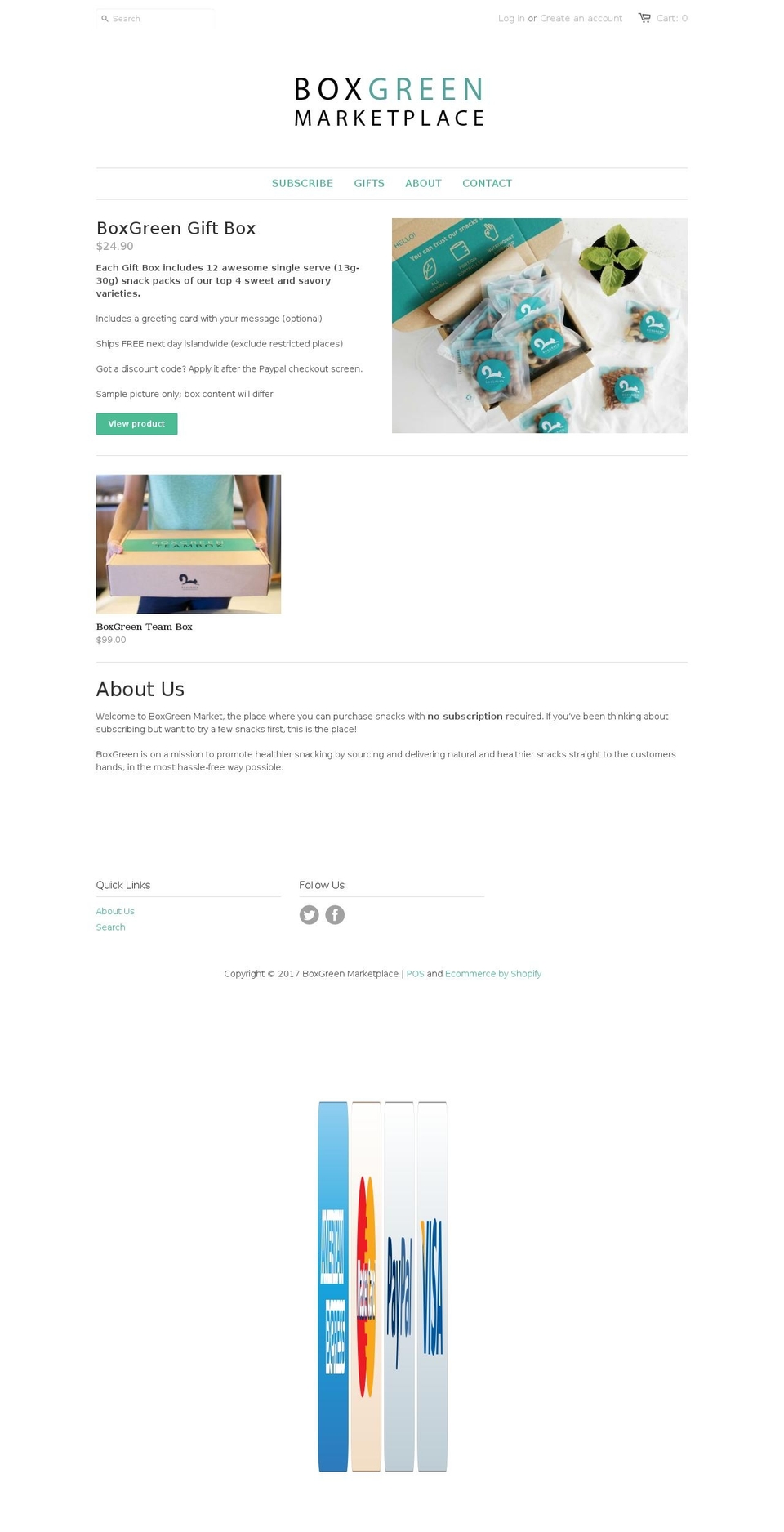 boxgreenmarket.com shopify website screenshot