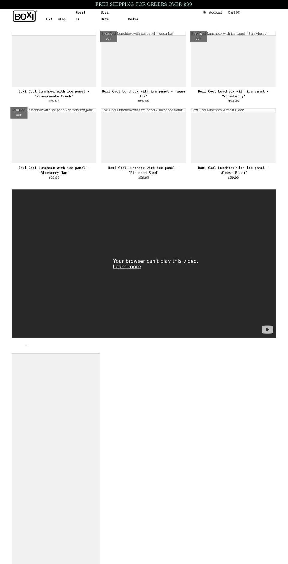 boxi.com.au shopify website screenshot