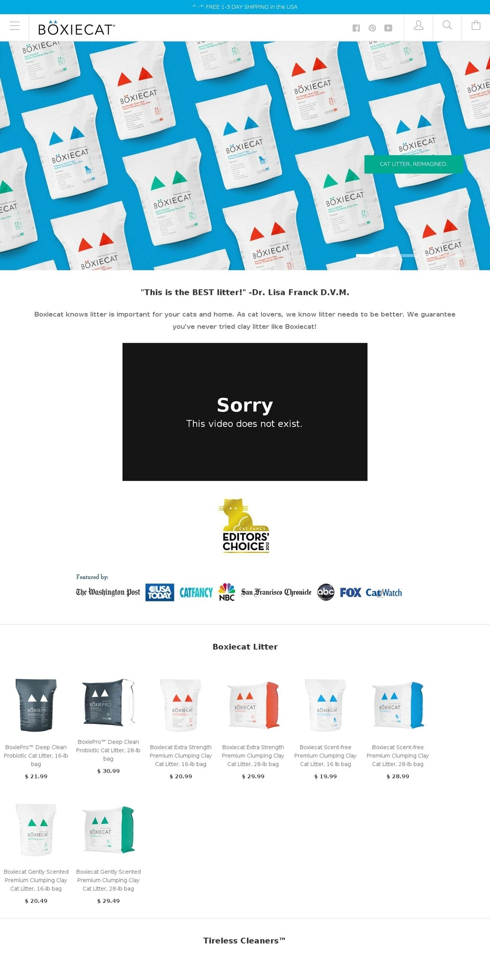 boxiefish.com — Shopify storefront screenshot