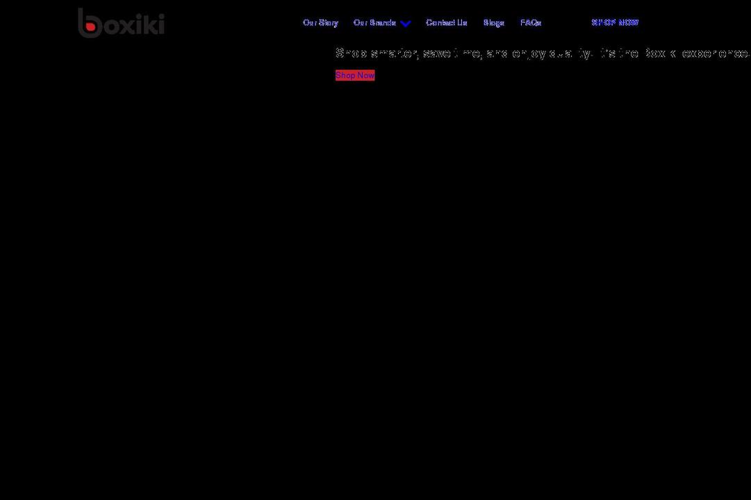 boxiki.com shopify website screenshot
