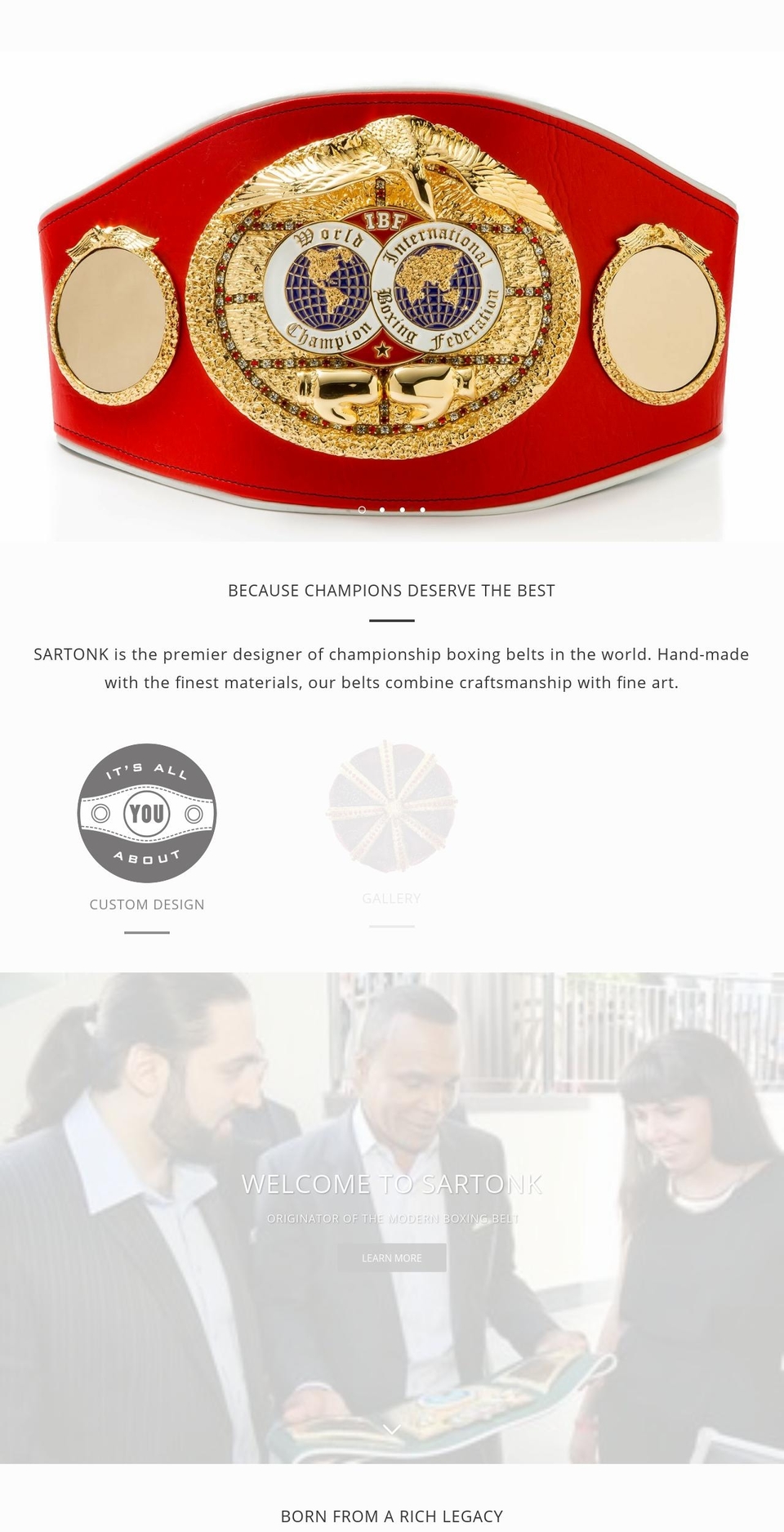 boxingcrowns.com — Shopify storefront screenshot