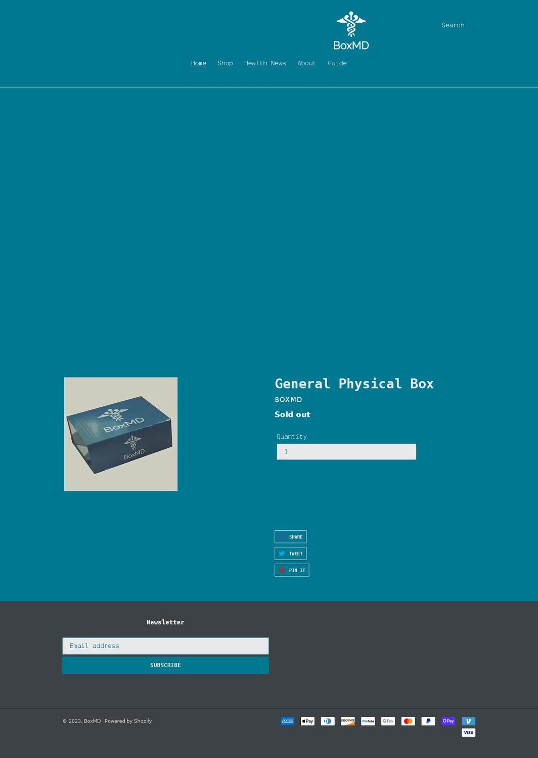 boxmd.org shopify website screenshot
