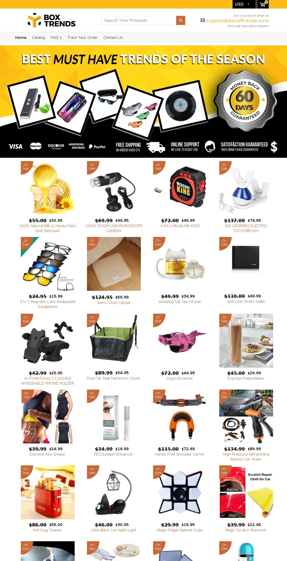 boxoftrends.com — Shopify storefront screenshot