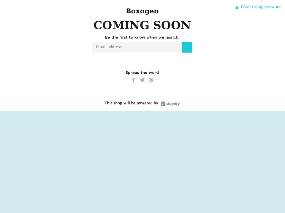 boxogen.com shopify website screenshot