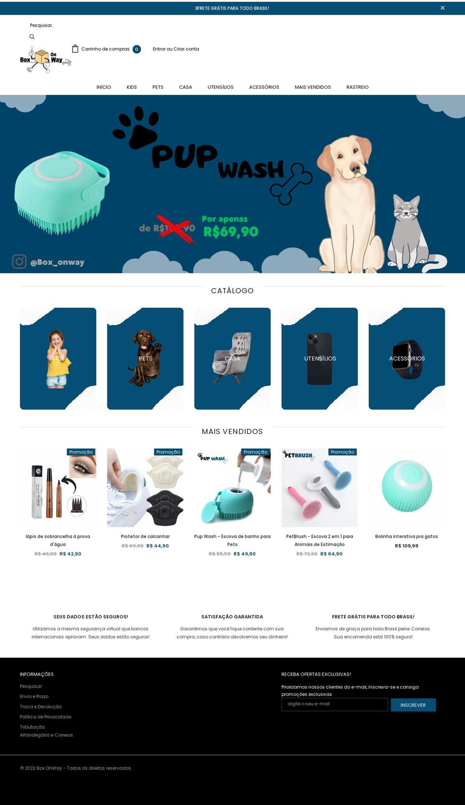 Tema Milionário Shopify theme site example boxonway.com