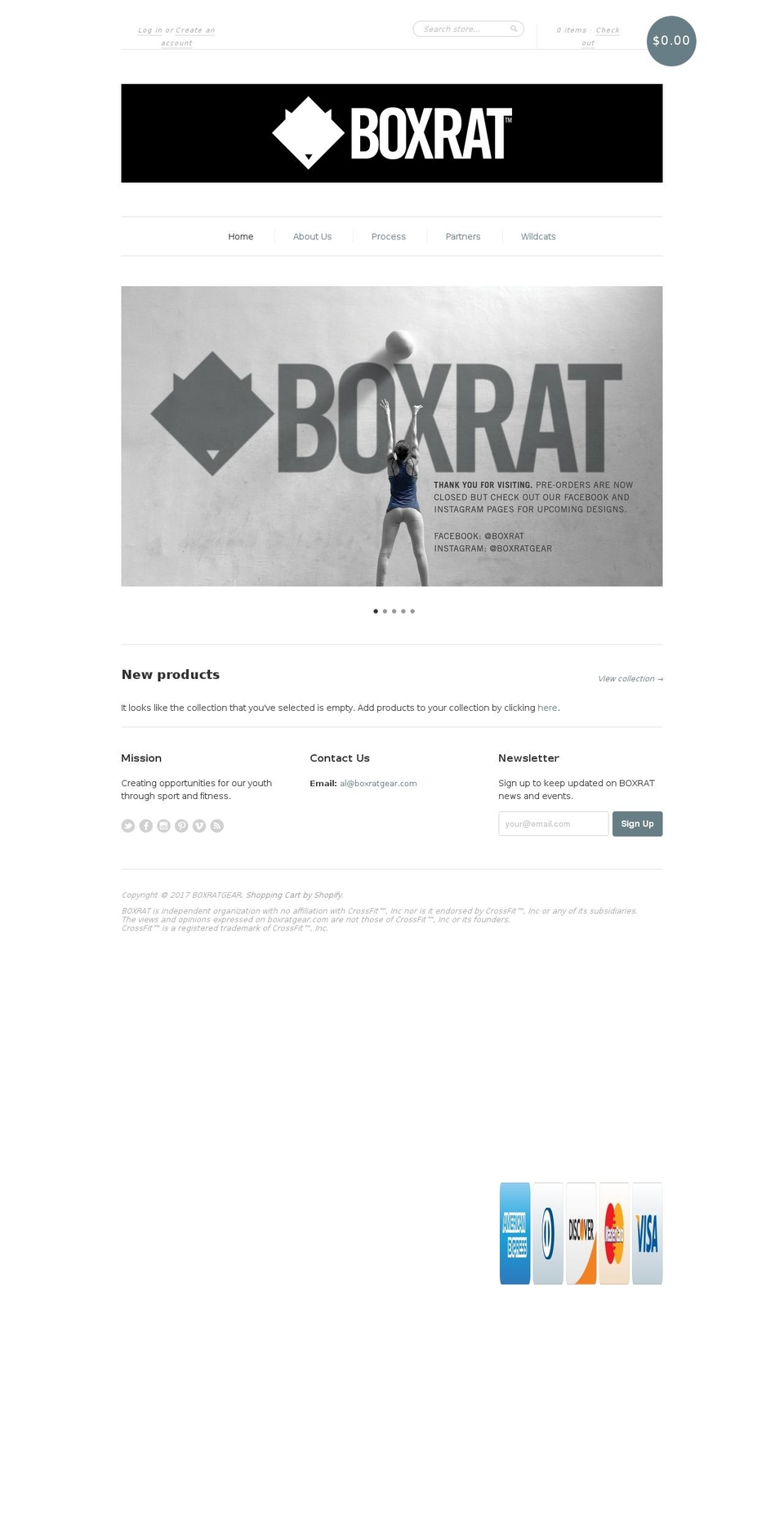 boxratgear.com shopify website screenshot