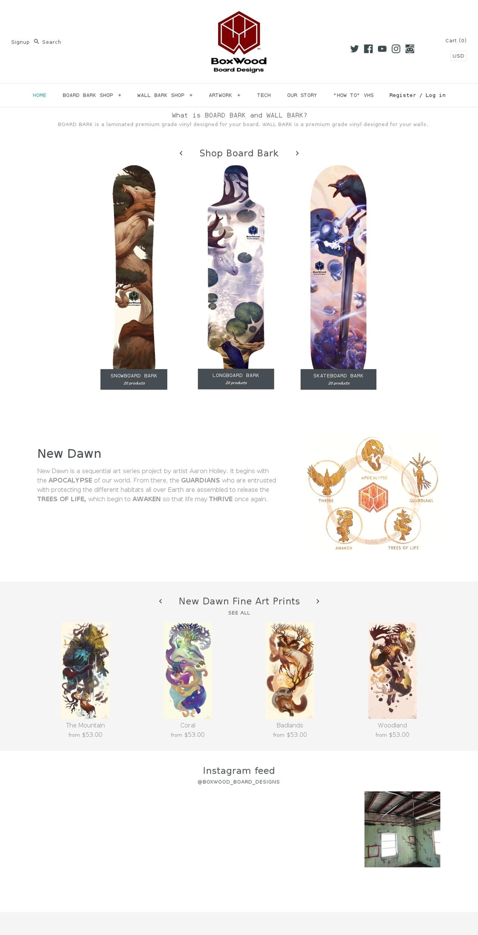 Boxwood Board Designs Shopify theme site example boxwoodboards.com