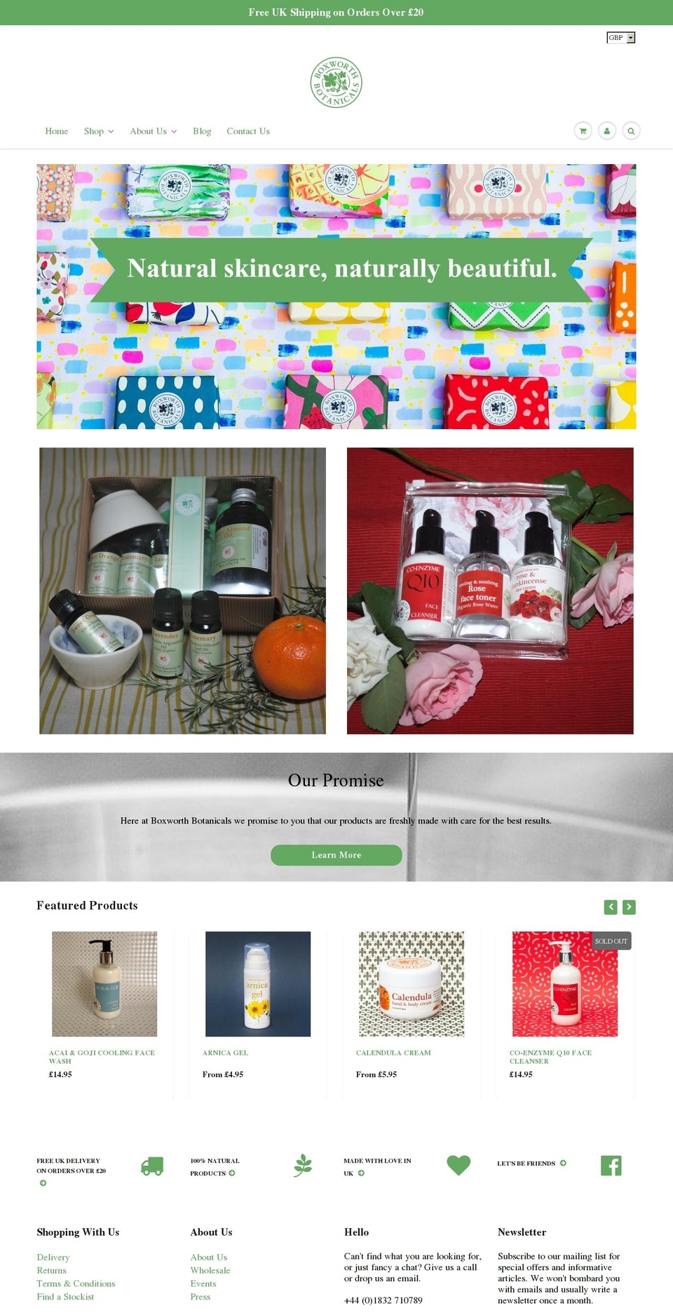 boxworthbotanicals.com — Shopify storefront screenshot